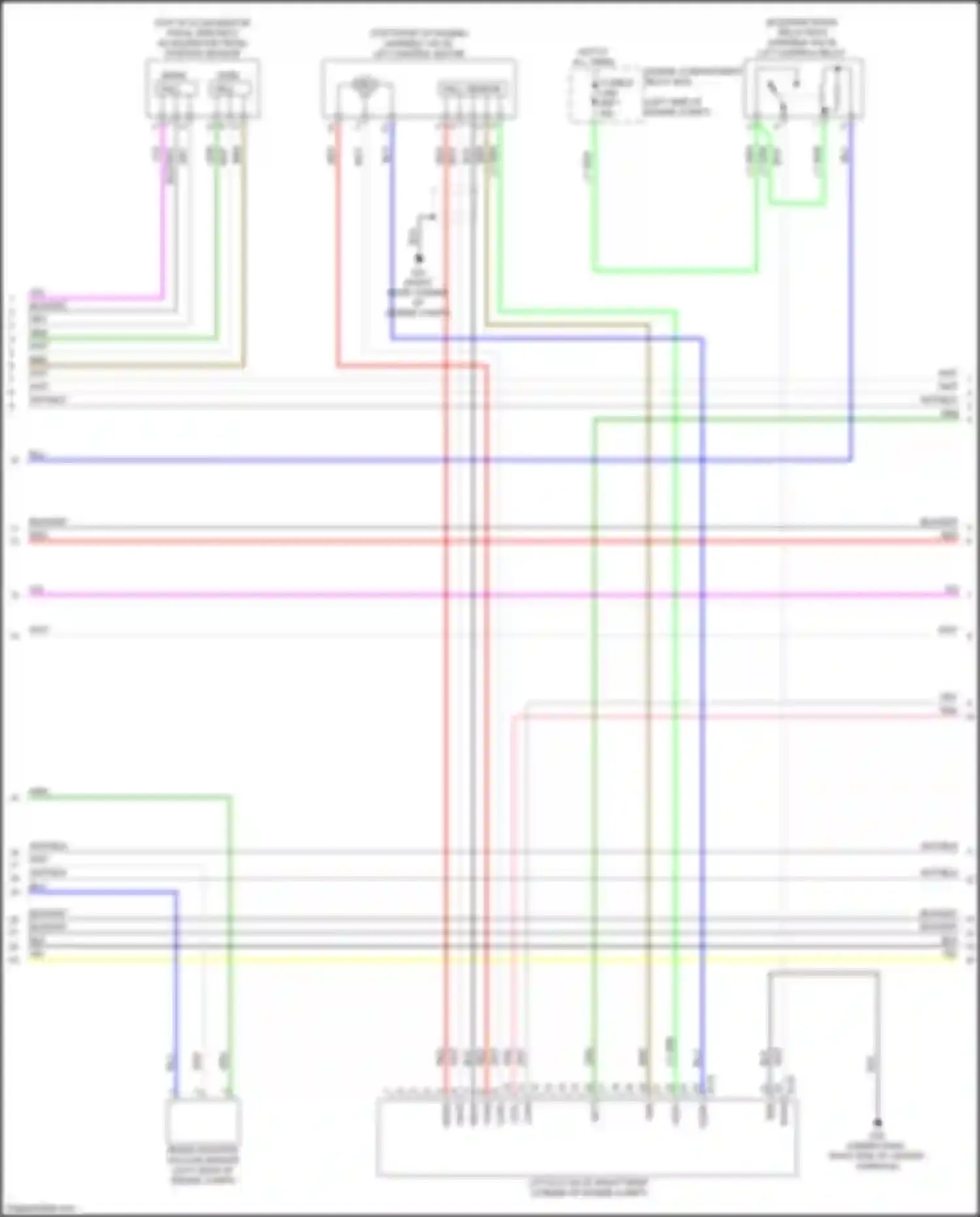 Wiring diagram hall sensor for Mitsubishi Outlander III facelift 2 (2015-2018) (2 of 2)