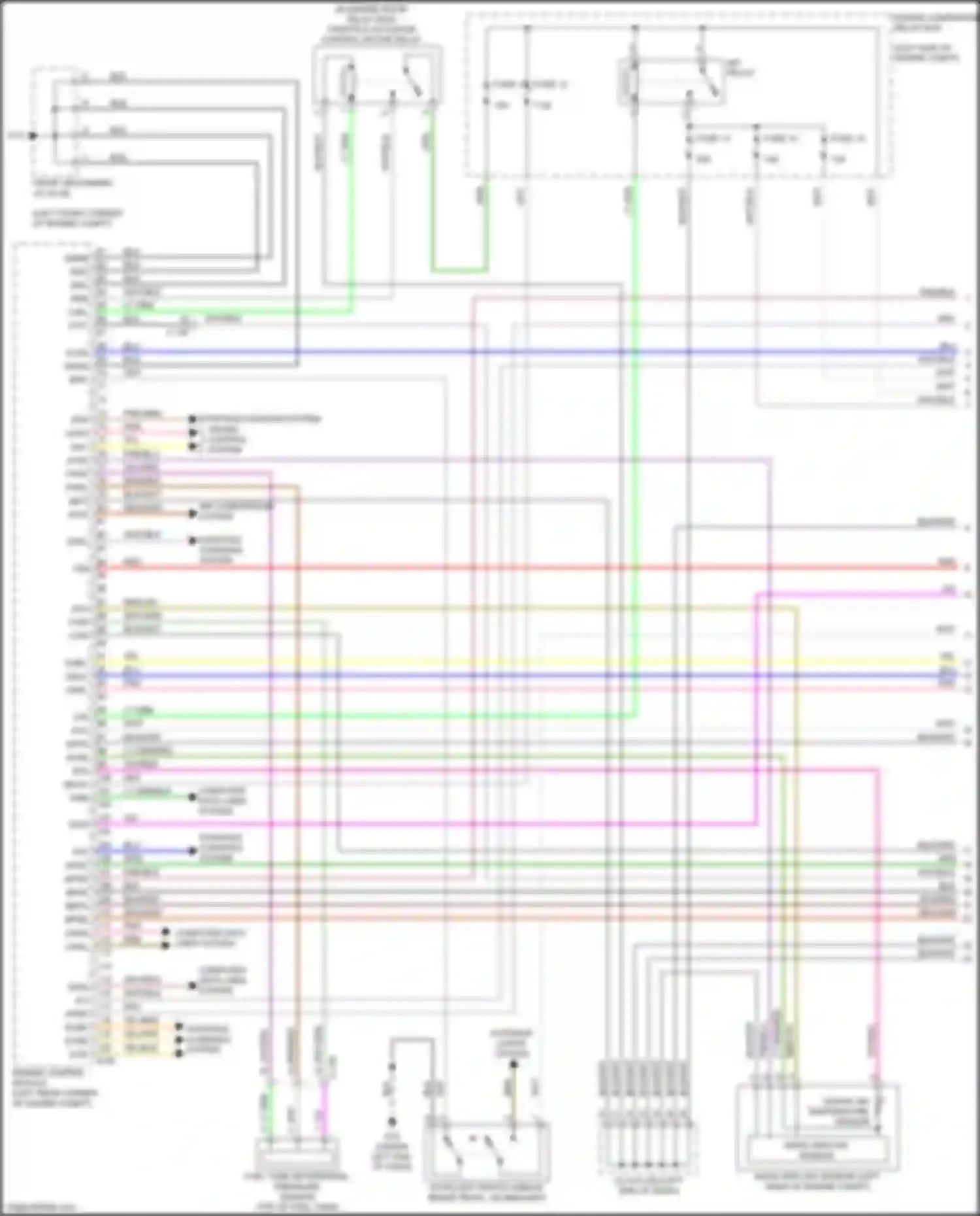 Outlander Mitsubishi III facelift 3 (2018-2024): Wiring diagram engine performance 2.4l (1 of 5)