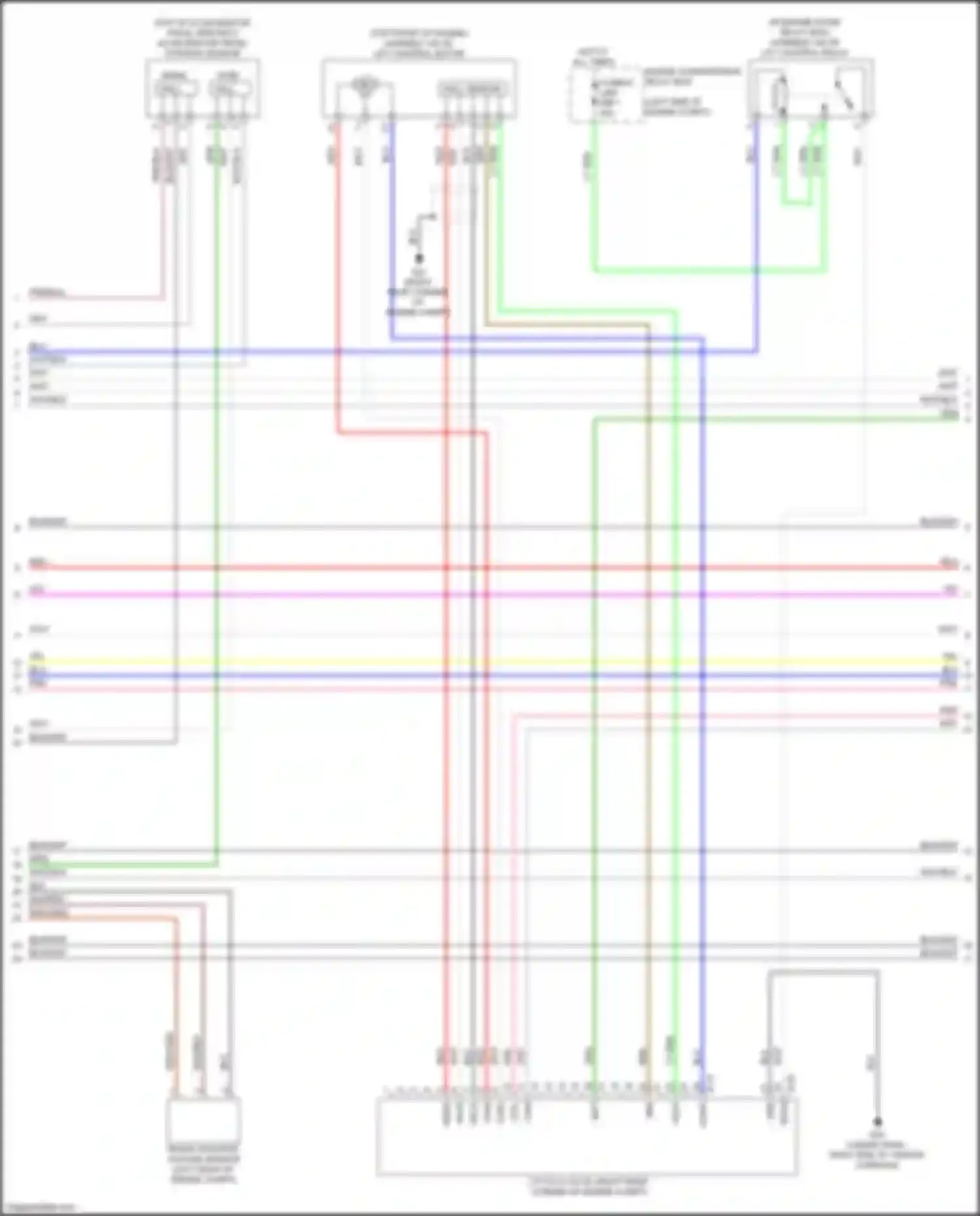 Outlander Mitsubishi III facelift 3 (2018-2024): Wiring diagram engine performance 2.4l (2 of 5)
