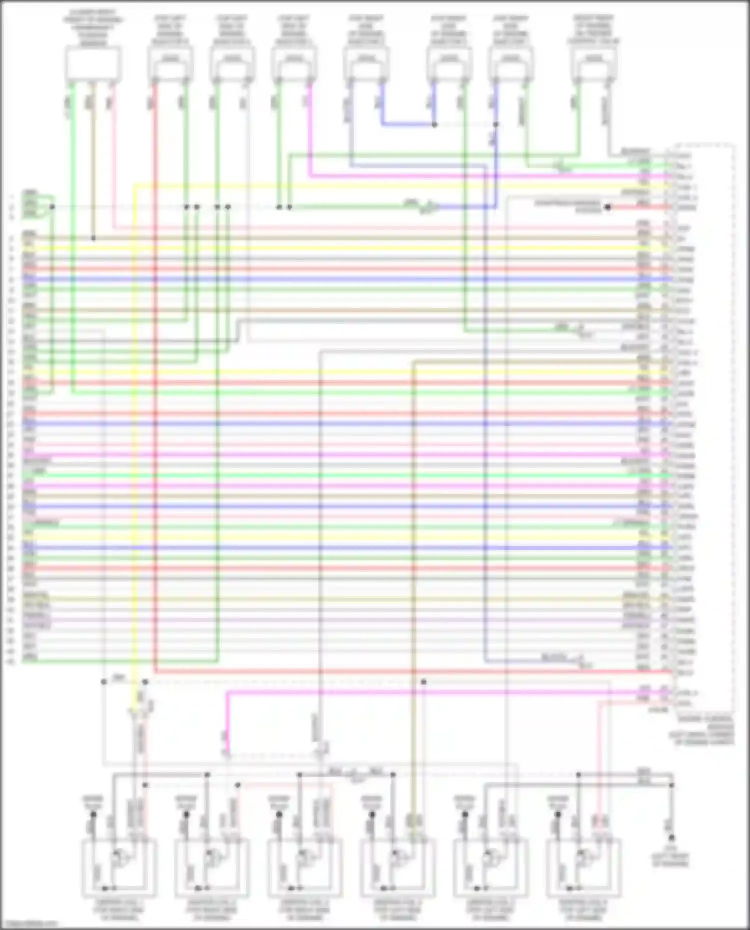 Outlander Mitsubishi III facelift 3 (2018-2024): Wiring diagram engine performance 3.0l (4 of 4)