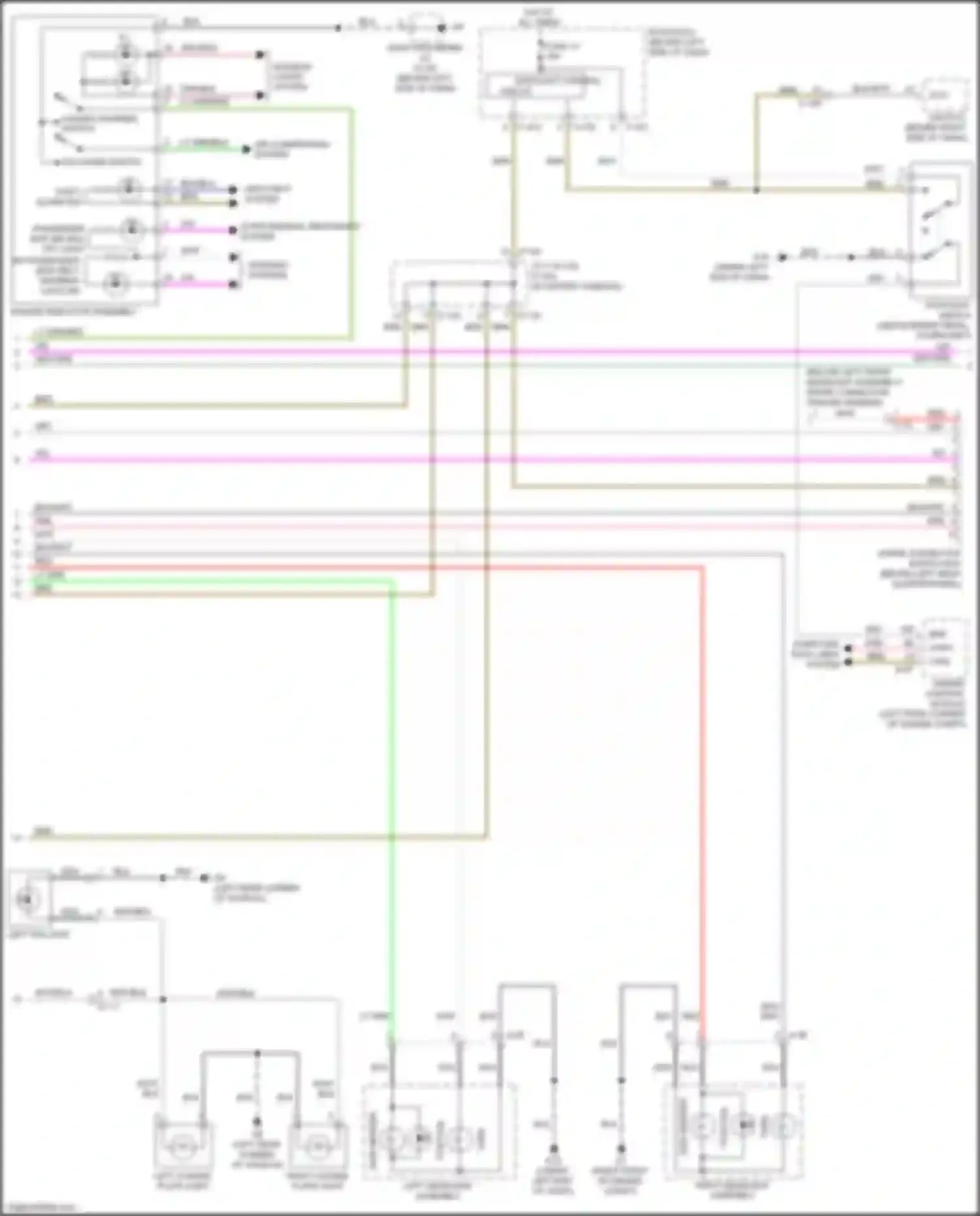 Outlander Mitsubishi III facelift 3 (2018-2024): Exterior lamps circuit (2 of 3)
