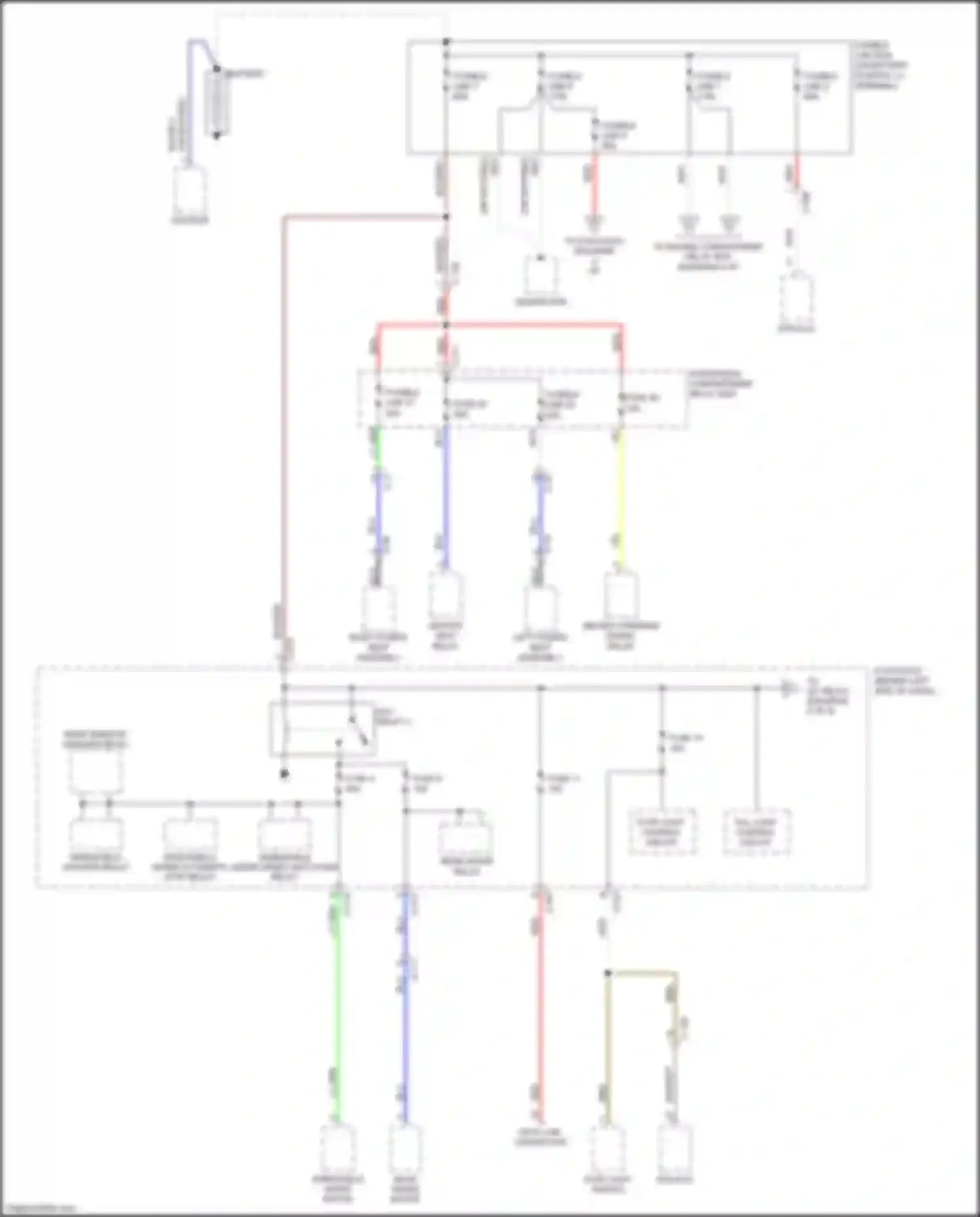 Outlander Mitsubishi III facelift 3 (2018-2024): Power distribution circuit (1 of 6)