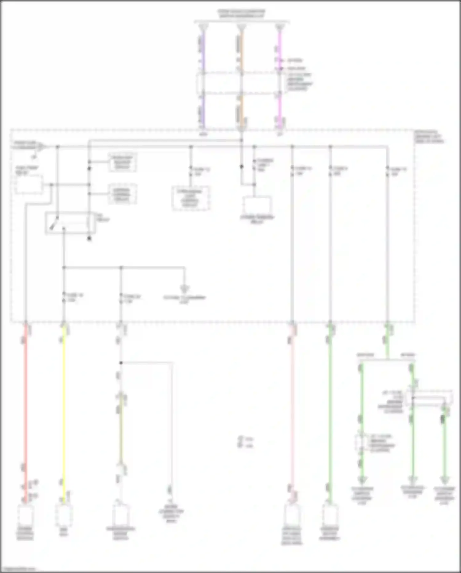 Outlander Mitsubishi III facelift 3 (2018-2024): Power distribution circuit (2 of 6)