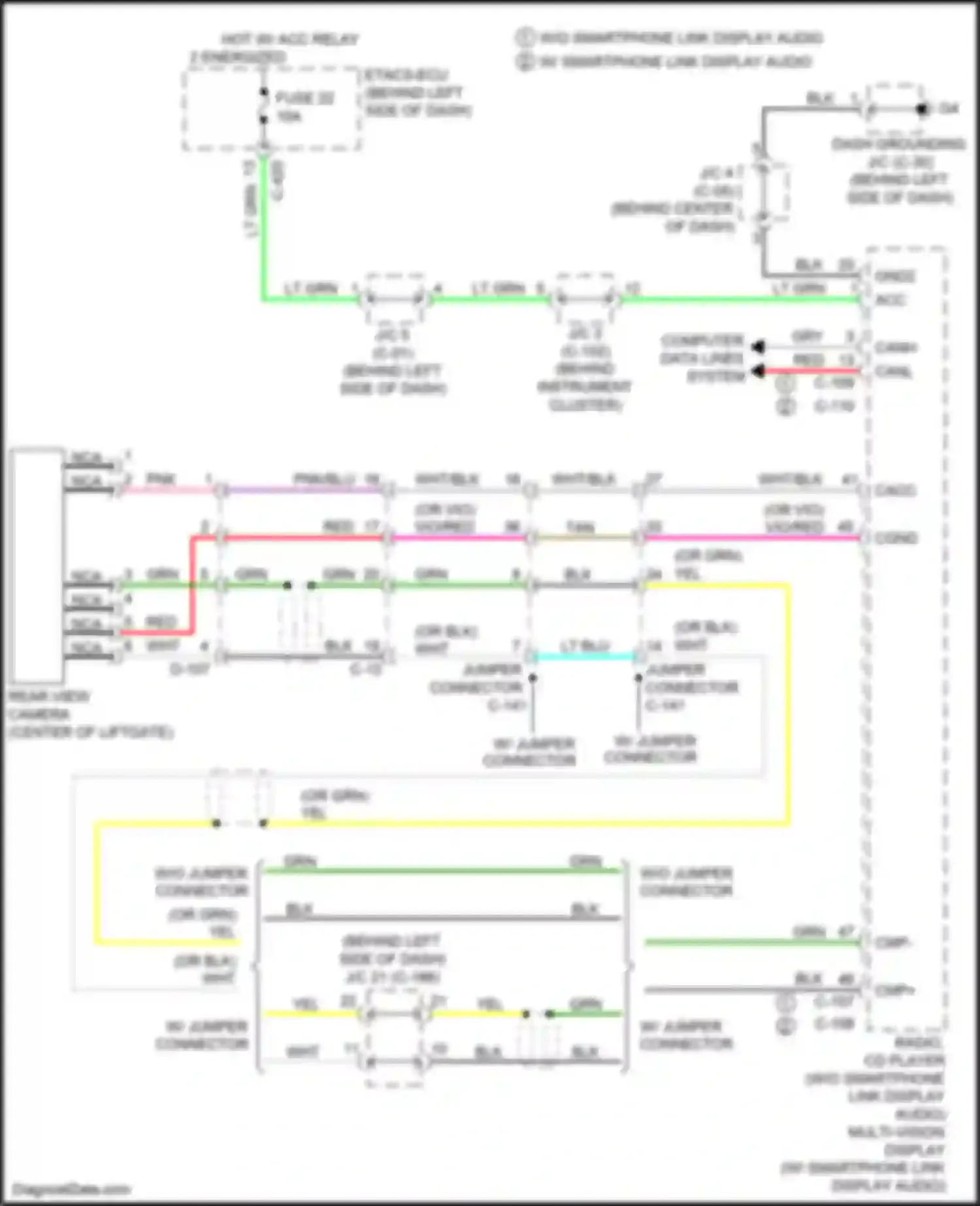 Wiring diagram c-108 for Mitsubishi Outlander III facelift 3 (2018-2024) (3 of 5)