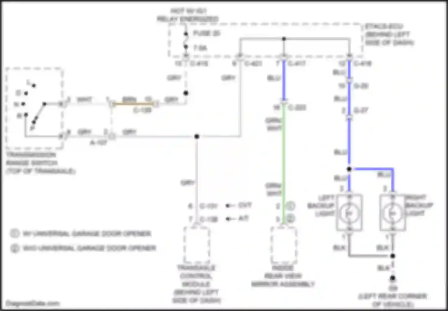 Wiring diagram c-131 for Mitsubishi Outlander III facelift 3 (2018-2024) (1 of 7)