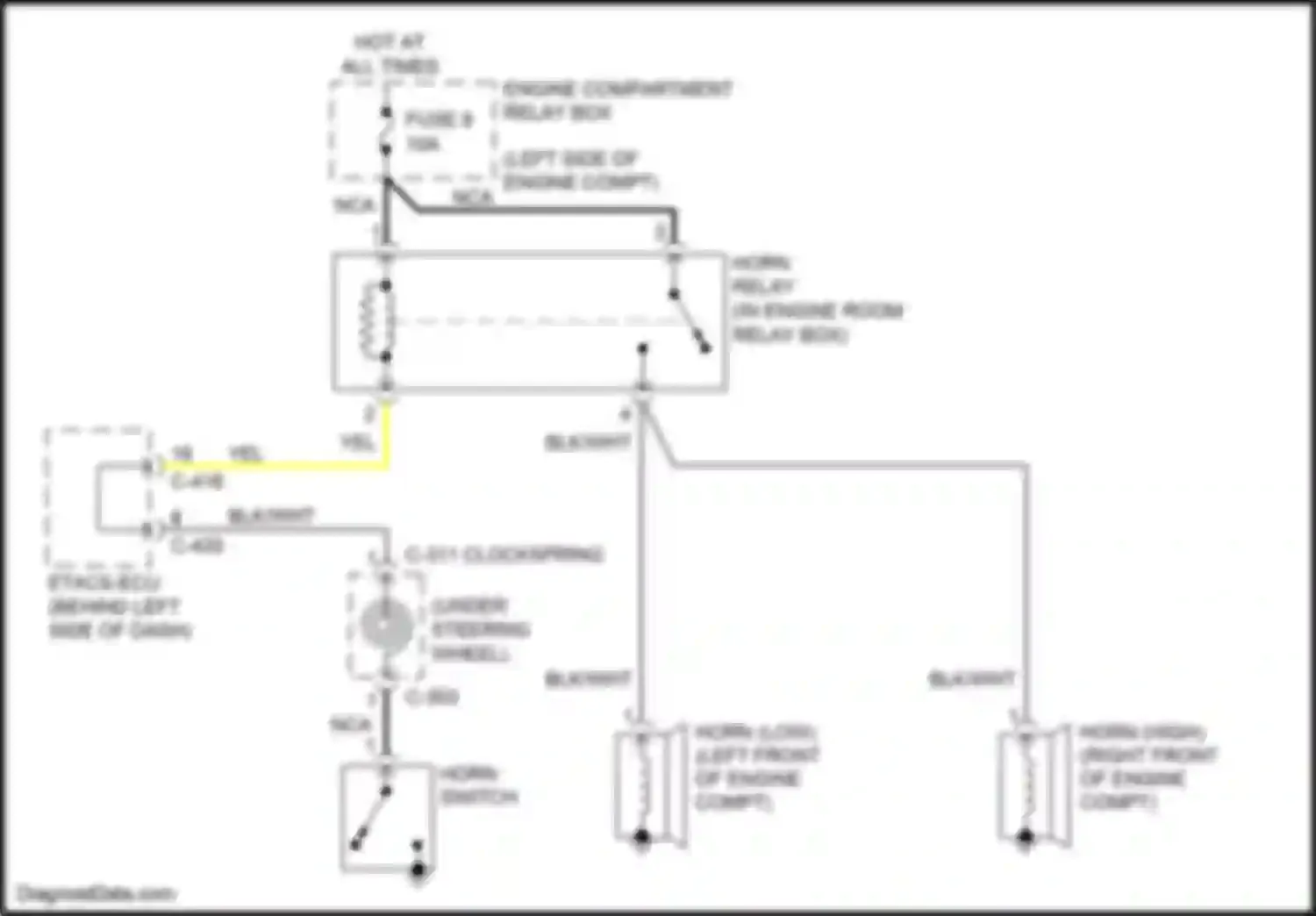 Wiring diagram c-311 clockspring for Mitsubishi Outlander III facelift 3 (2018-2024) (1 of 1)