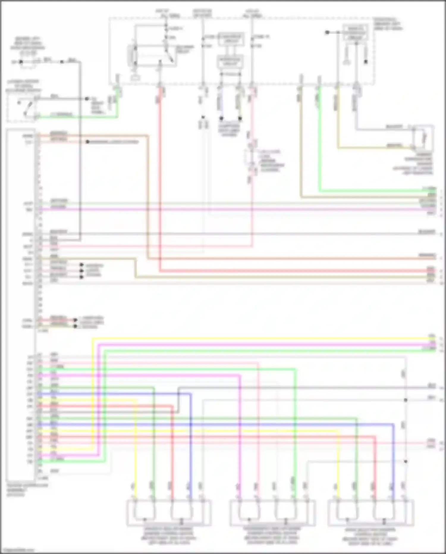 Wiring diagram canh c-205 for Mitsubishi Outlander III facelift 3 (2018-2024) (1 of 1)