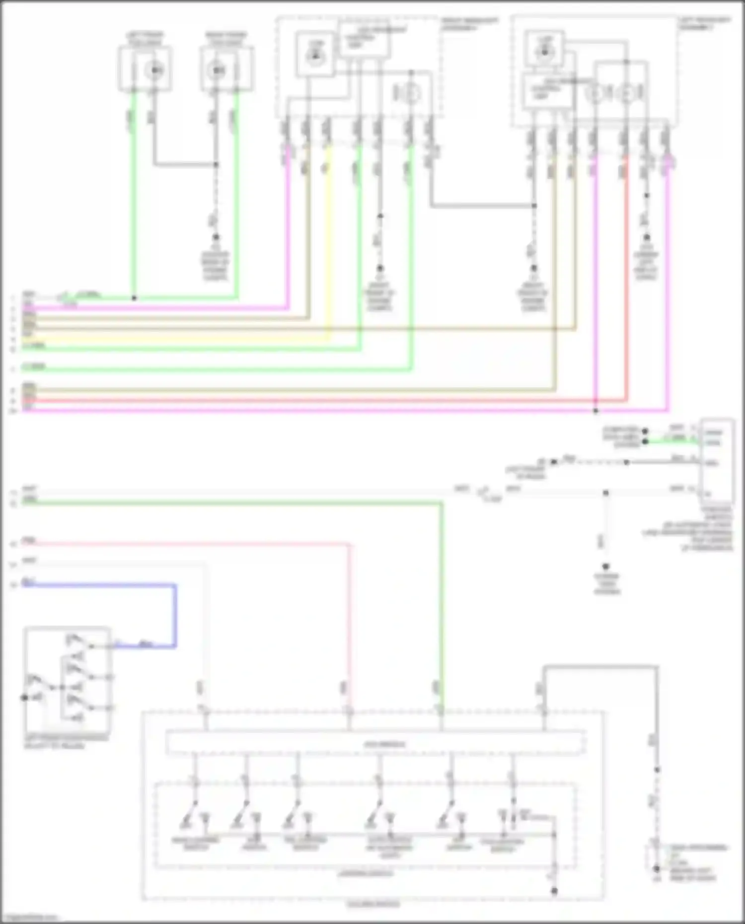 Wiring diagram computer data lines system for Mitsubishi Outlander III facelift 3 (2018-2024) (37 of 71)