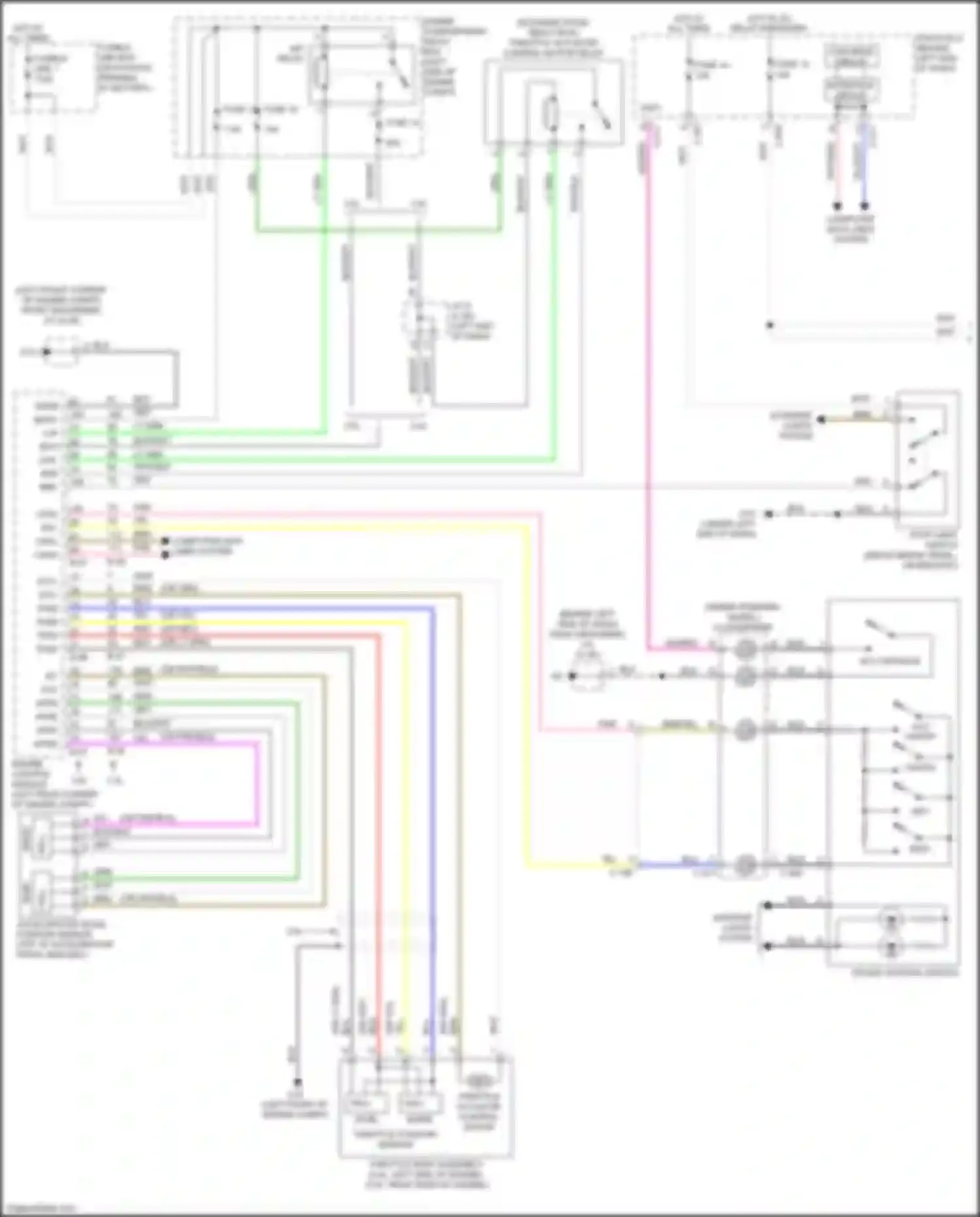 Wiring diagram cruise control switch for Mitsubishi Outlander III facelift 3 (2018-2024) (1 of 4)