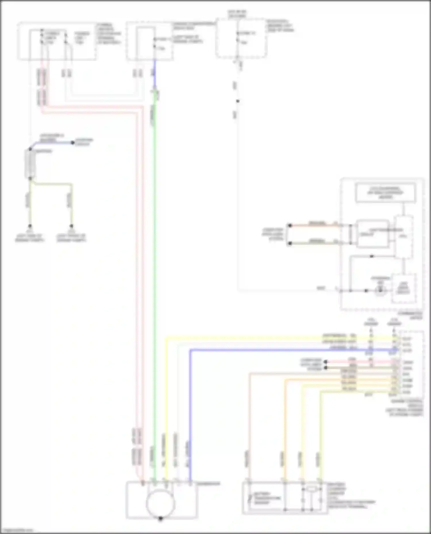 Wiring diagram engine compartment relay box for Mitsubishi Outlander III facelift 3 (2018-2024) (2 of 25)