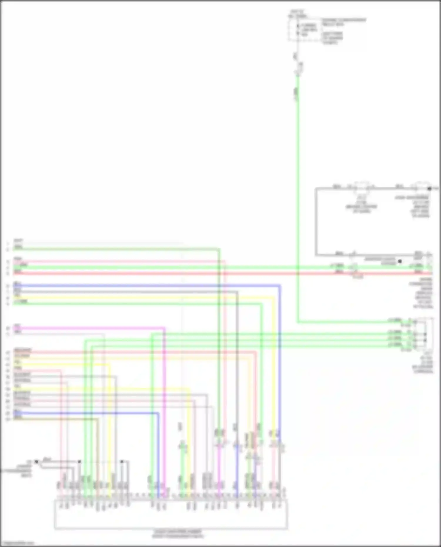 Wiring diagram engine compartment relay box for Mitsubishi Outlander III facelift 3 (2018-2024) (19 of 25)