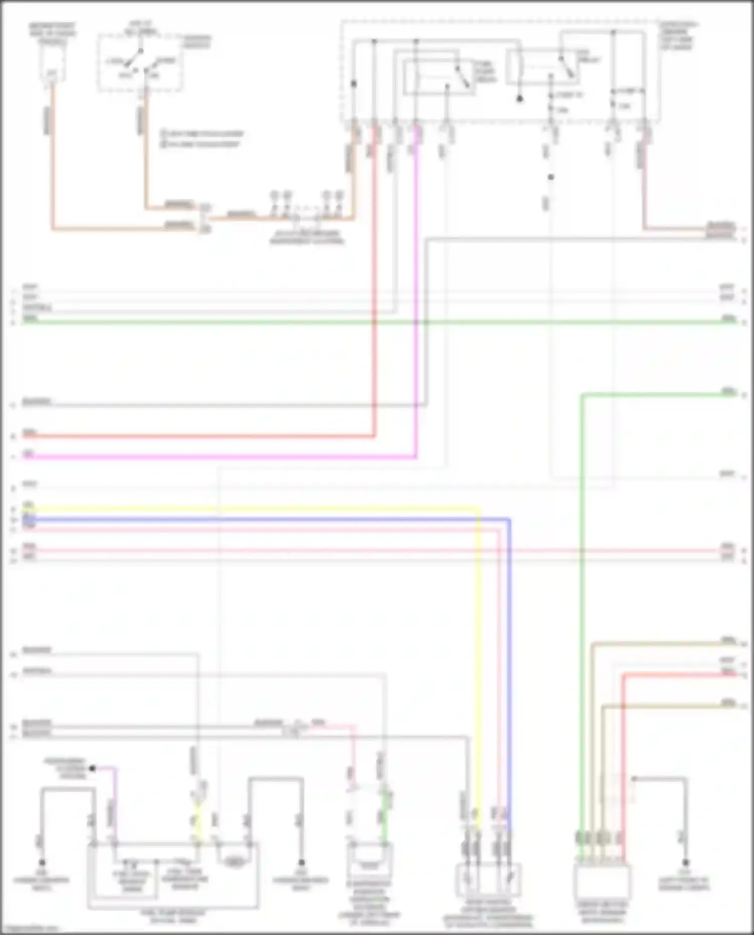 Wiring diagram fuse 14 for Mitsubishi Outlander III facelift 3 (2018-2024) (10 of 12)