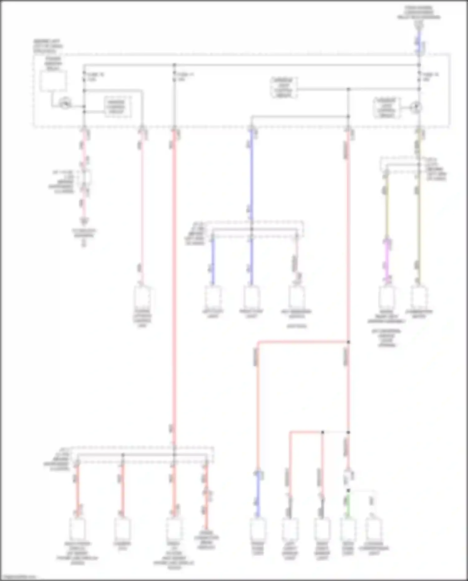 Wiring diagram fuse 19 for Mitsubishi Outlander III facelift 3 (2018-2024) (8 of 8)