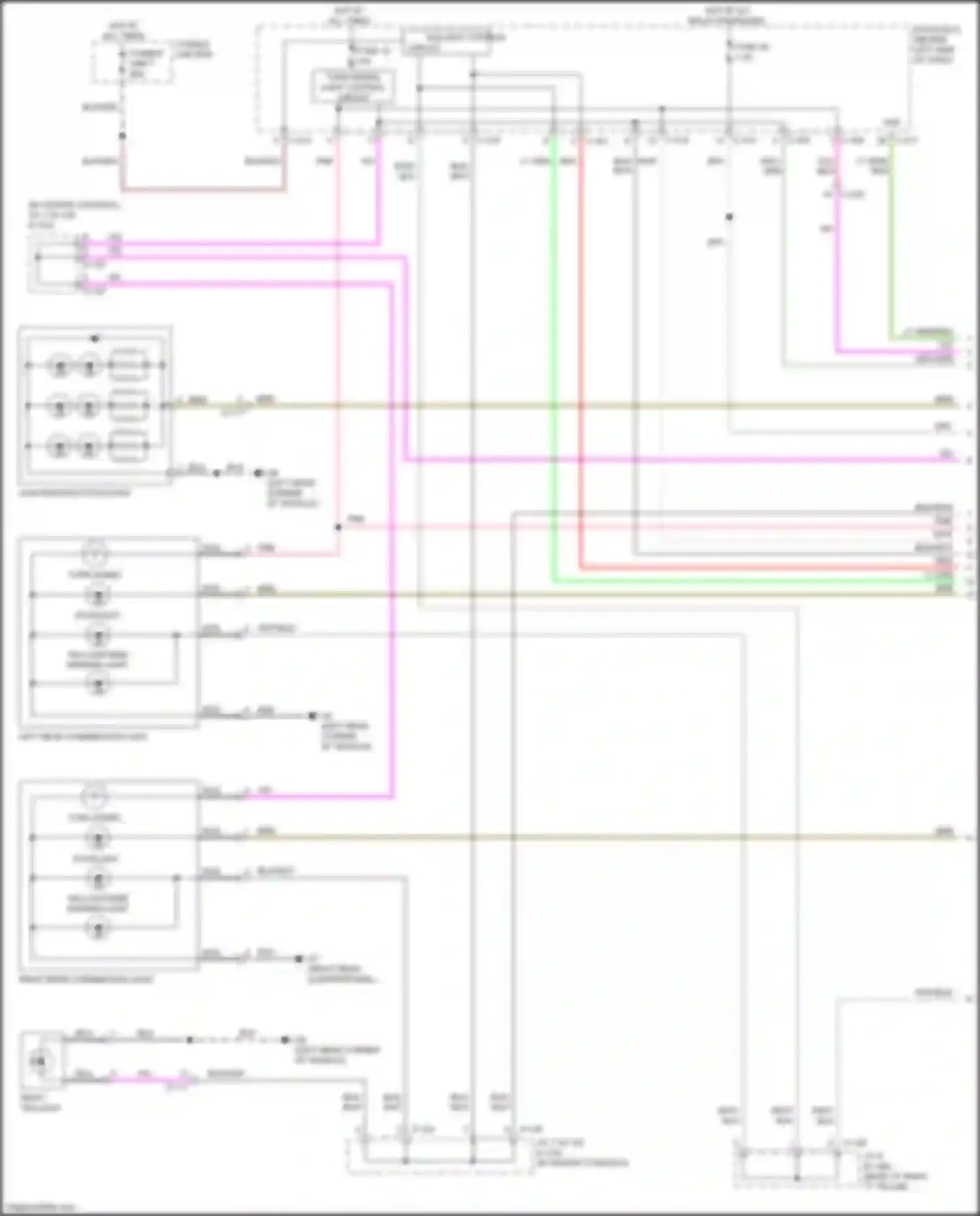 Wiring diagram fusible link box for Mitsubishi Outlander III facelift 3 (2018-2024) (13 of 16)