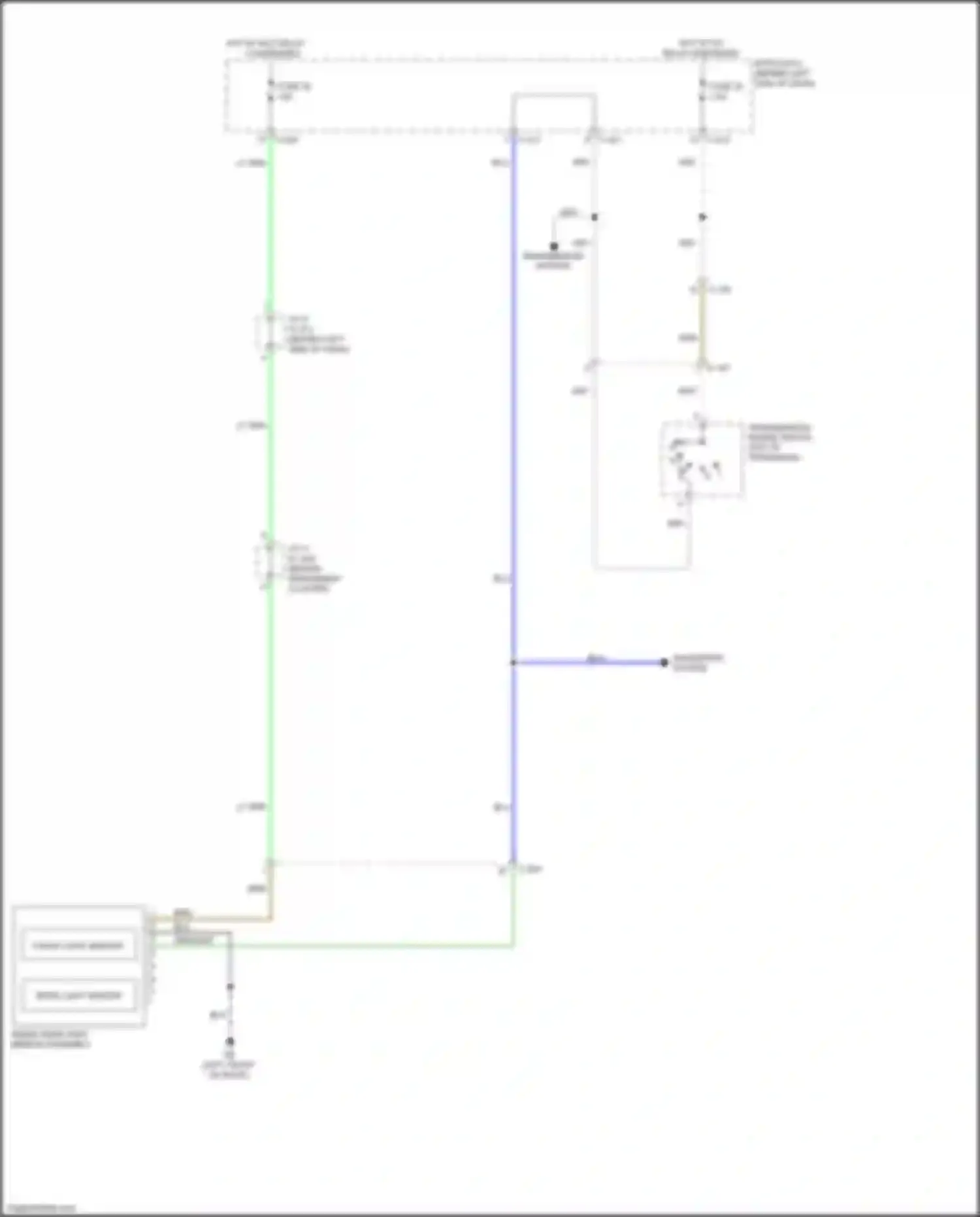 Wiring diagram grn/wht for Mitsubishi Outlander III facelift 3 (2018-2024) (2 of 14)