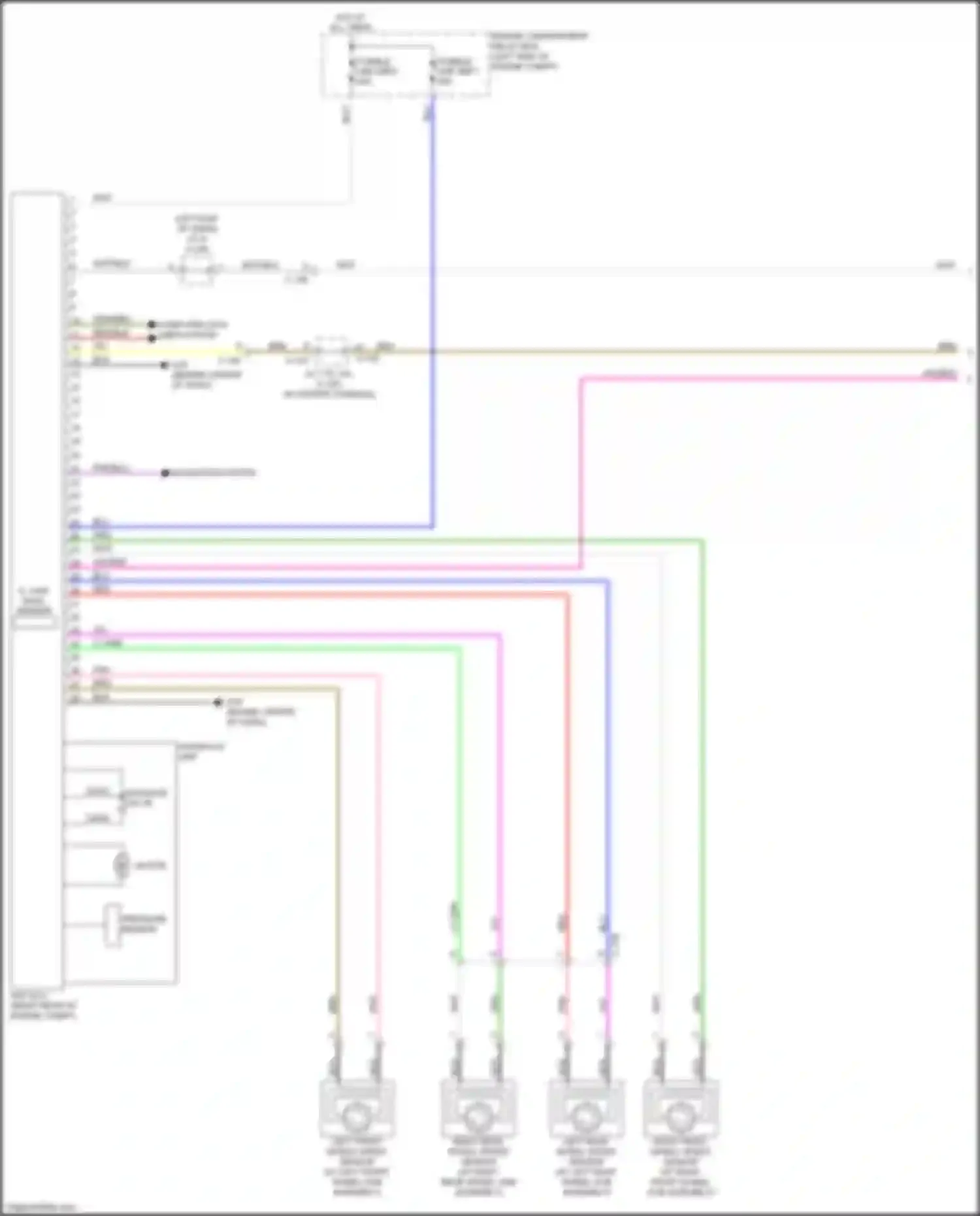 Wiring diagram hydraulic unit for Mitsubishi Outlander III facelift 3 (2018-2024) (1 of 1)