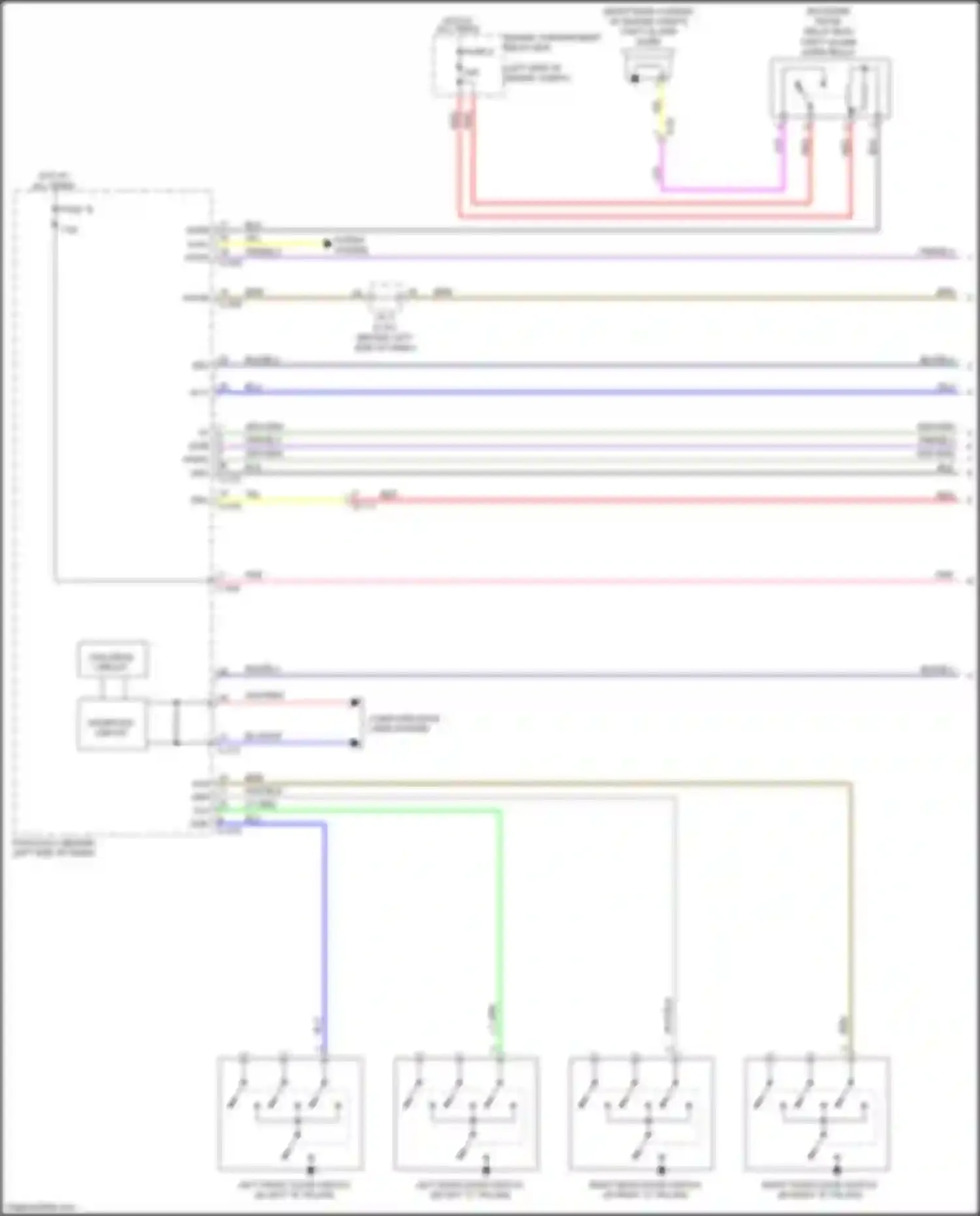Wiring diagram interface circuit for Mitsubishi Outlander III facelift 3 (2018-2024) (3 of 36)
