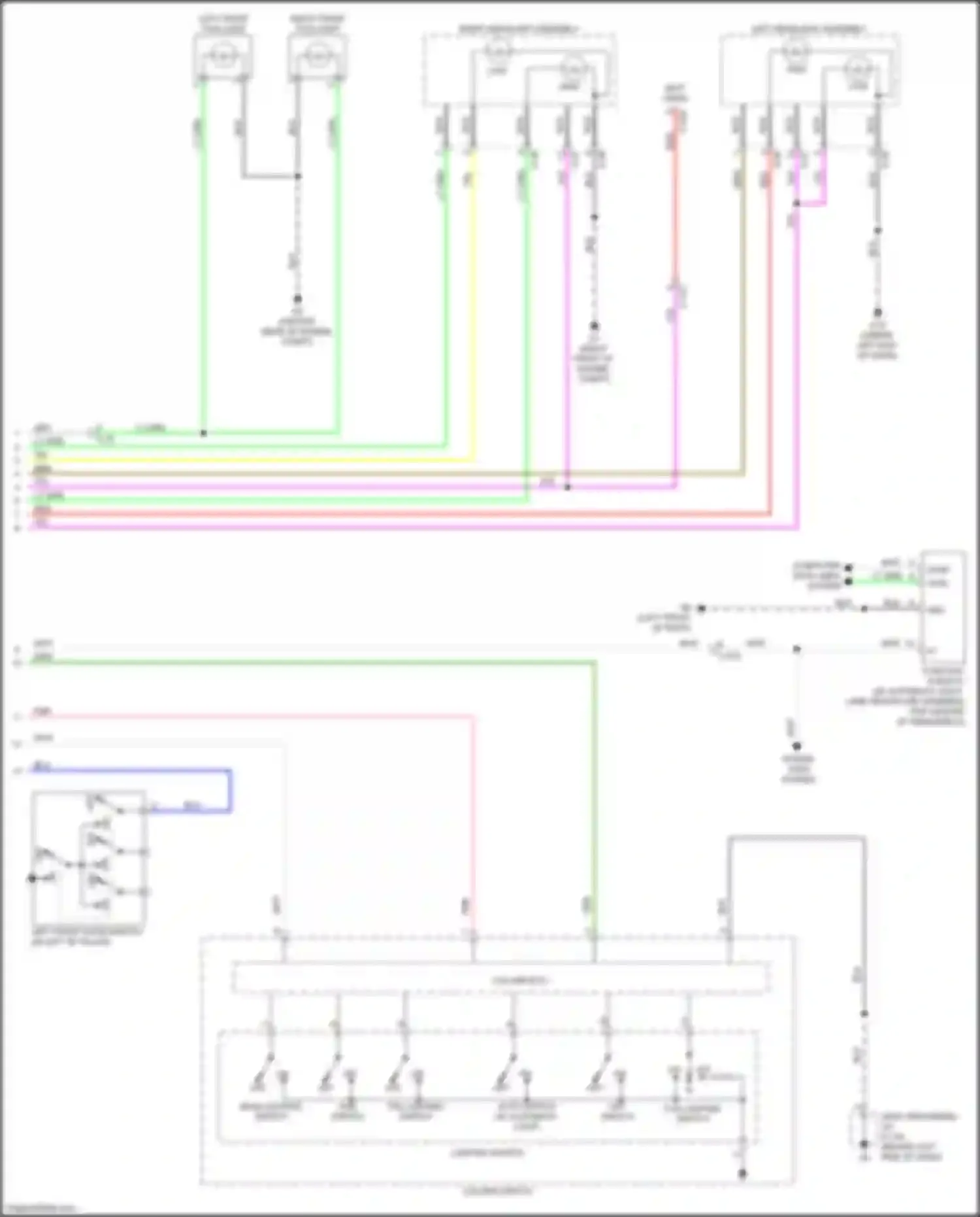 Wiring diagram red for Mitsubishi Outlander III facelift 3 (2018-2024) (46 of 91)