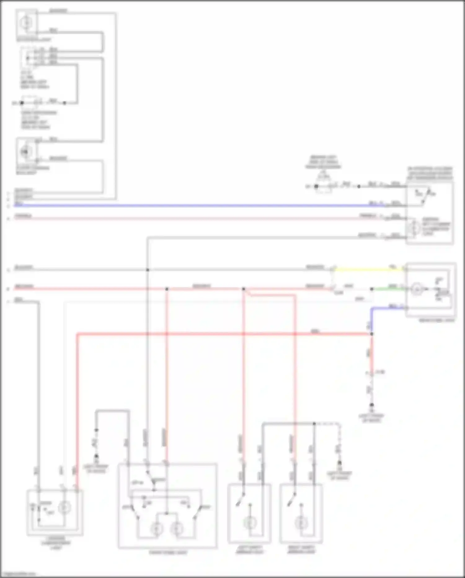 Wiring diagram red for Mitsubishi Outlander III facelift 3 (2018-2024) (4 of 91)