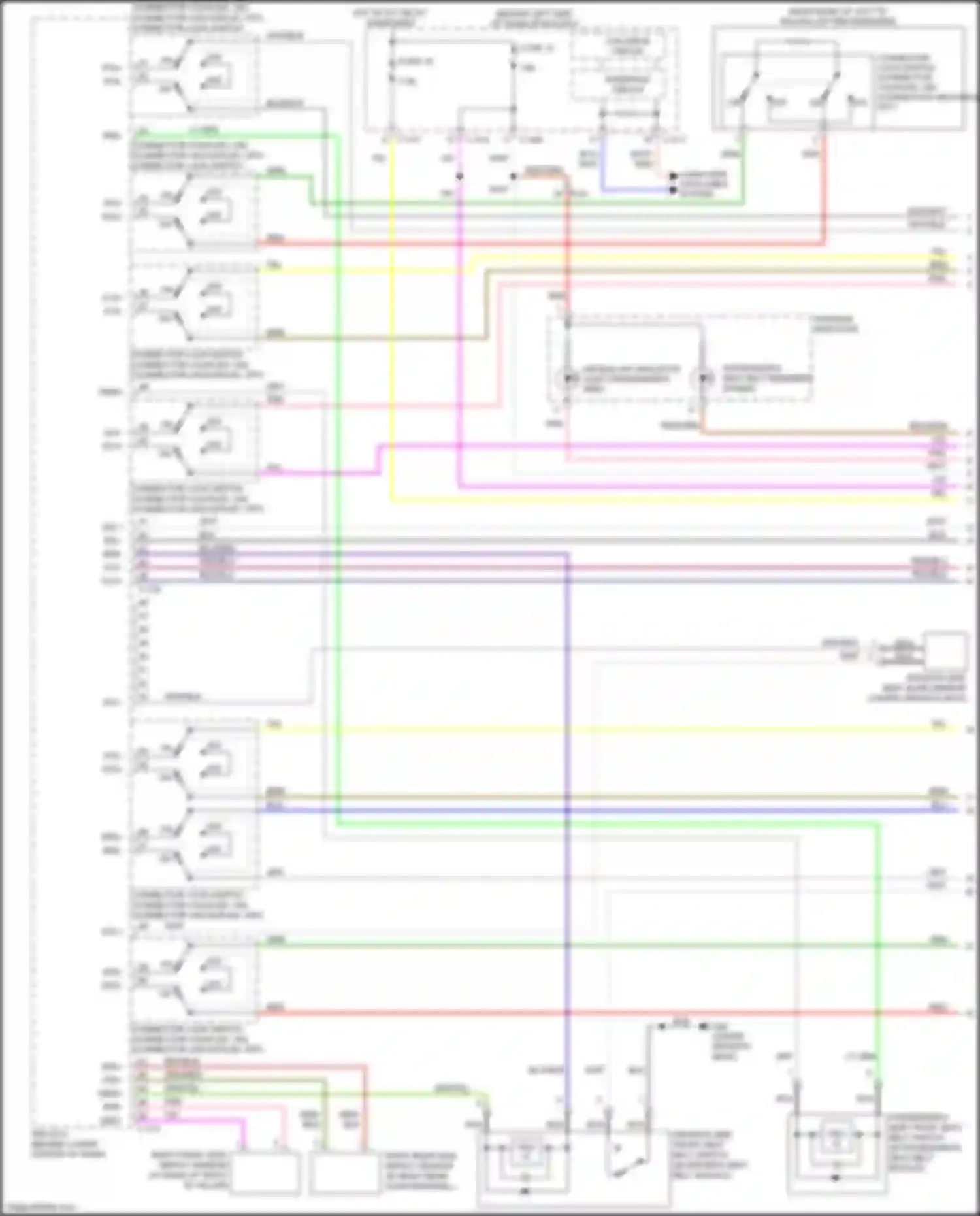 Wiring diagram srs ecu for Mitsubishi Outlander III facelift 3 (2018-2024) (5 of 6)