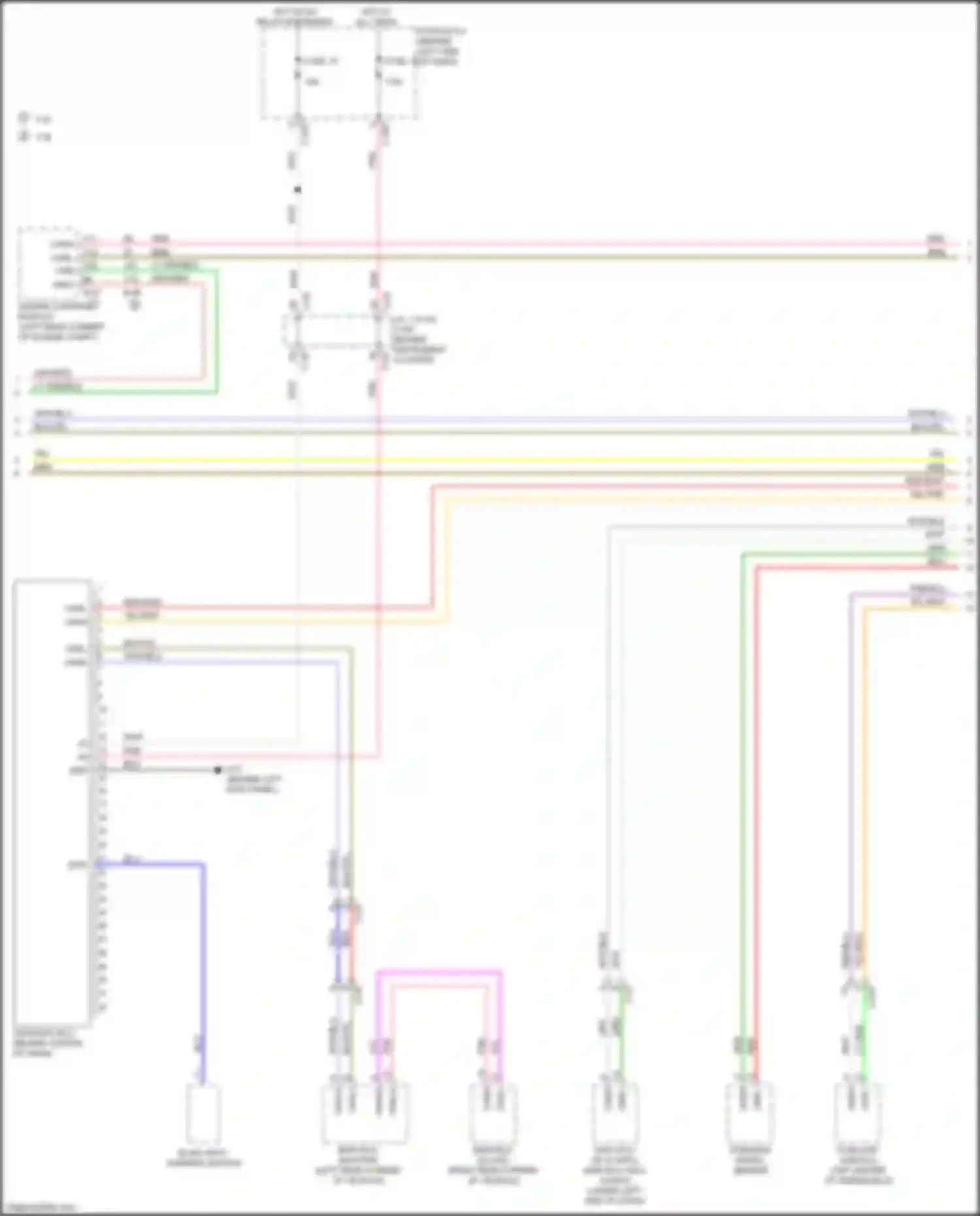 Wiring diagram steering wheel sensor for Mitsubishi Outlander III facelift 3 (2018-2024) (2 of 2)
