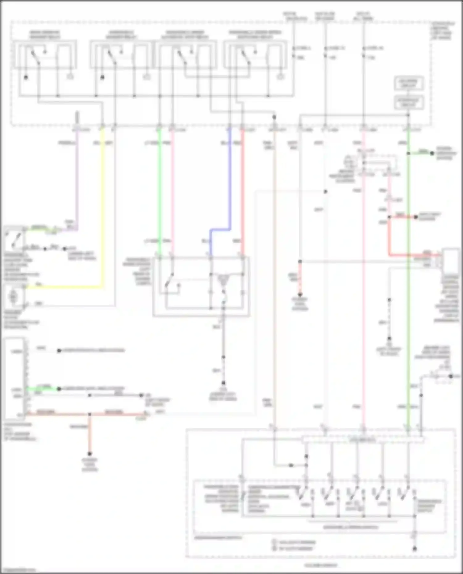 Wiring diagram windshield washer tank fluid level sensor for Mitsubishi Outlander III facelift 3 (2018-2024) (1 of 2)