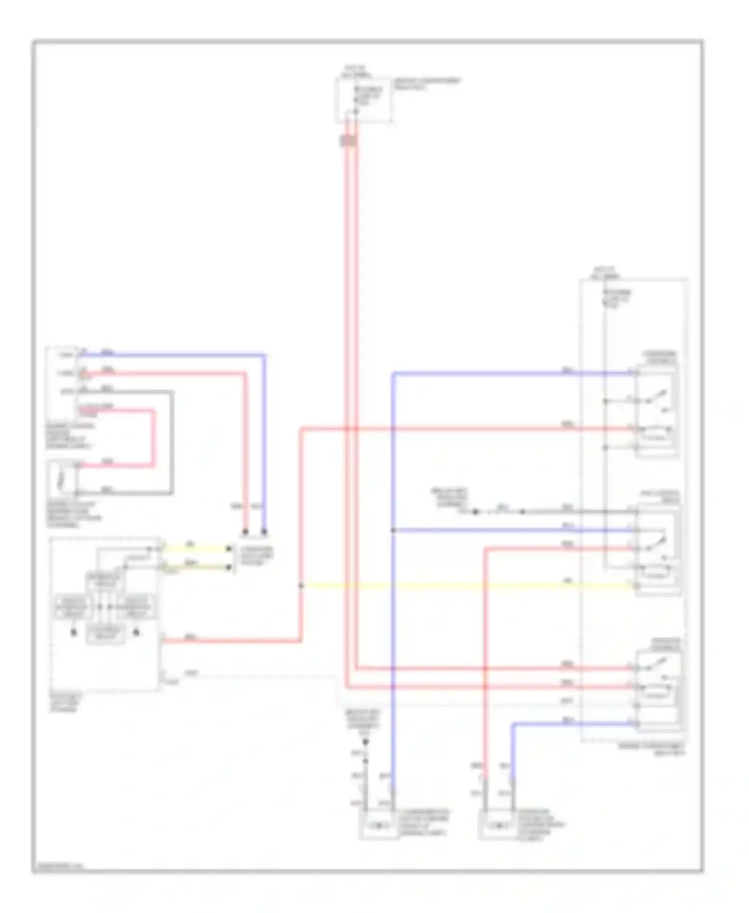 Outlander Mitsubishi III (2012-2015): Cooling fan circuit