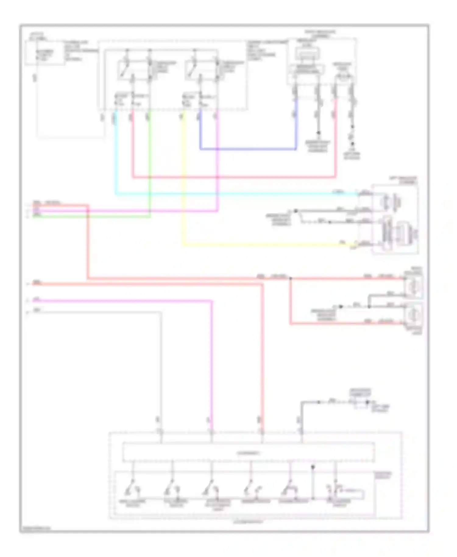 Outlander Mitsubishi III (2012-2015): Headlights circuit, with high intensity discharge (2 of 2)