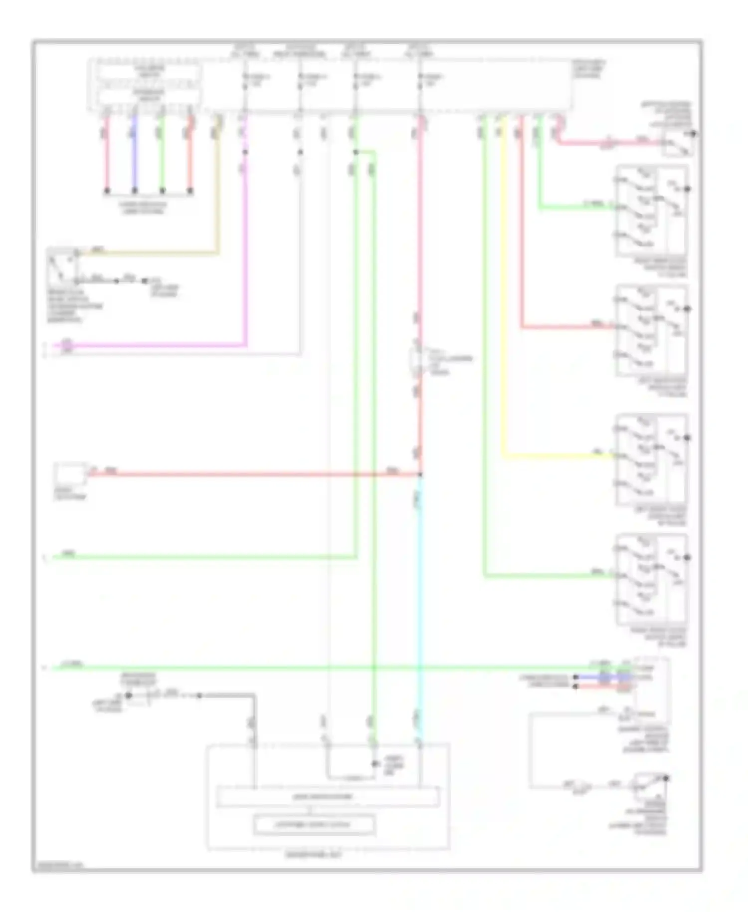 Outlander Mitsubishi III (2012-2015): Instrument cluster circuit (2 of 2)