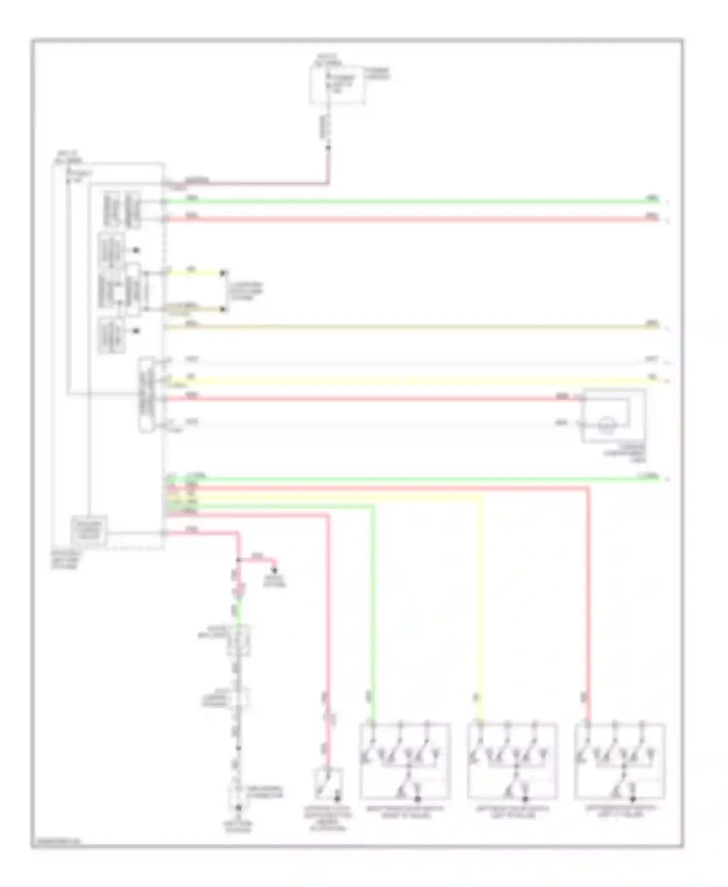 Outlander Mitsubishi III (2012-2015): Courtesy lamps circuit (1 of 2)