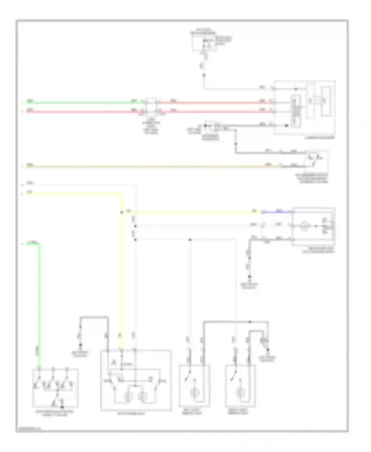 Outlander Mitsubishi III (2012-2015): Courtesy lamps circuit (2 of 2)
