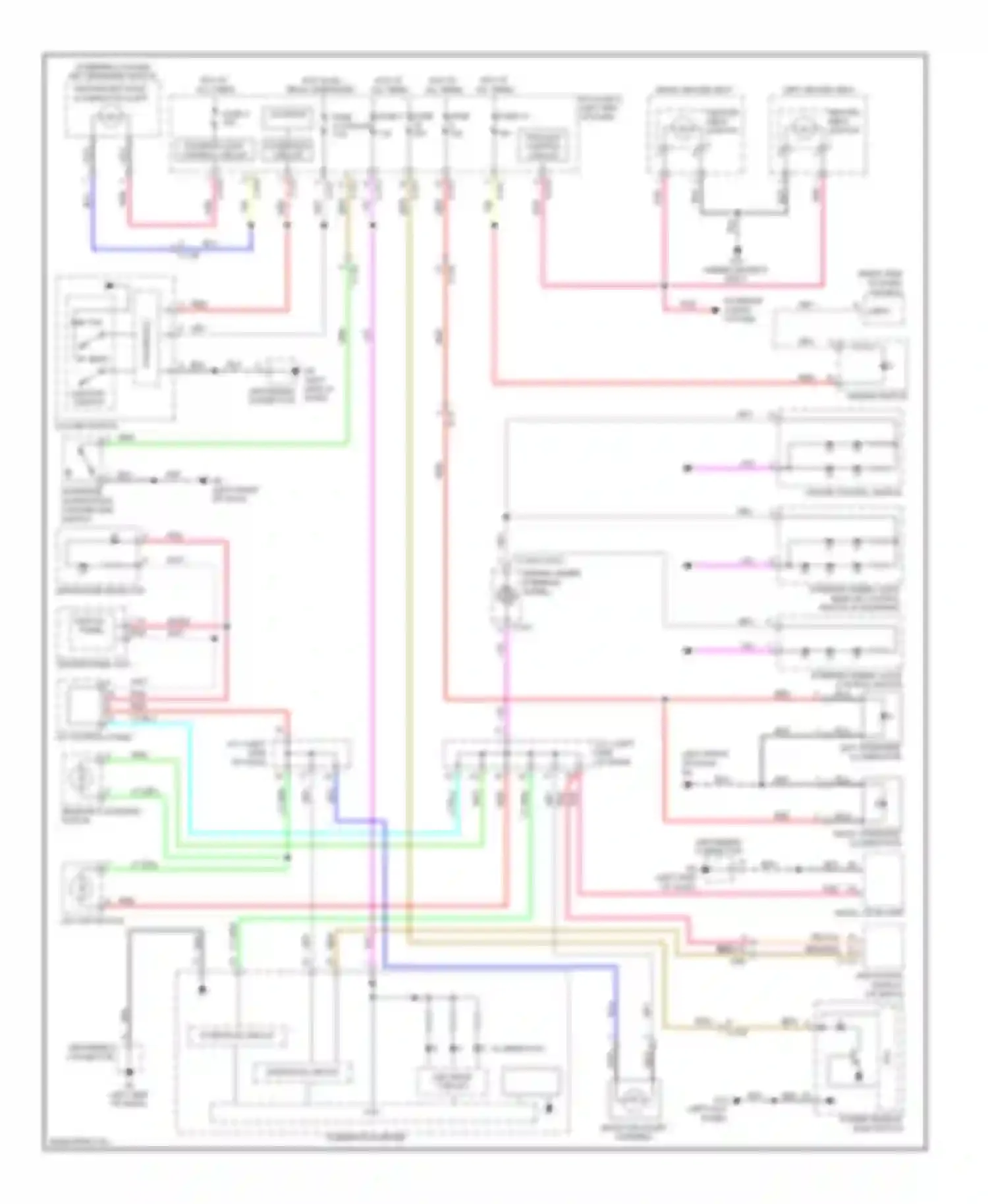 Outlander Mitsubishi III (2012-2015): Instrument illumination circuit