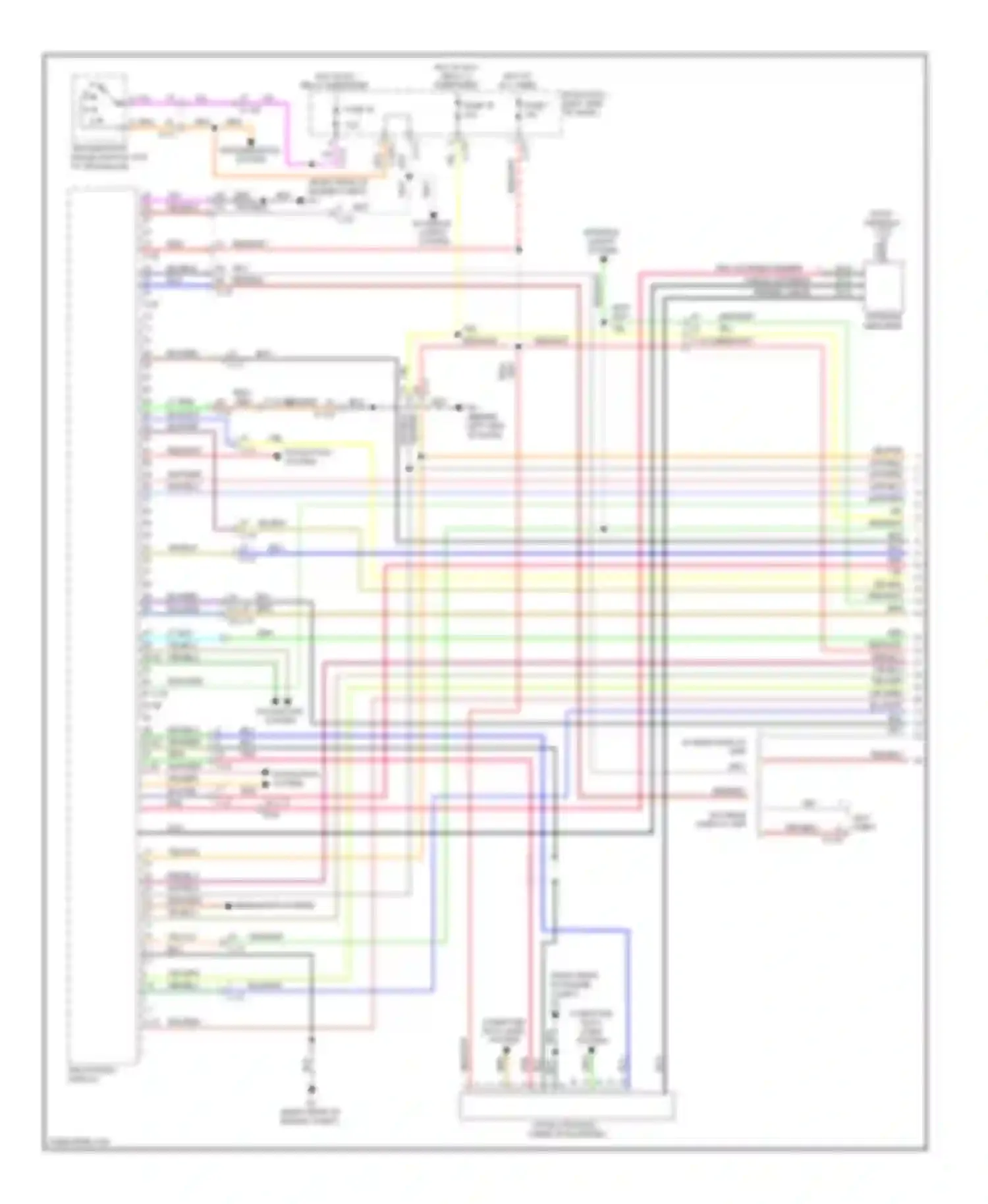 Outlander Mitsubishi III (2012-2015): Navigation circuit, with amplifier (1 of 3)