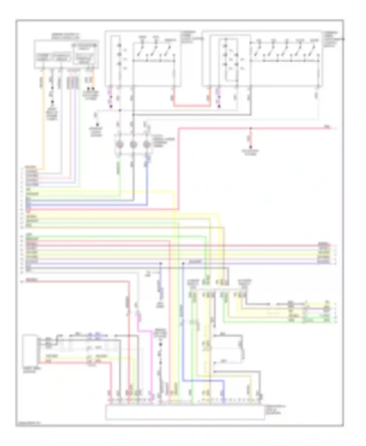 Outlander Mitsubishi III (2012-2015): Navigation circuit, with amplifier (2 of 3)