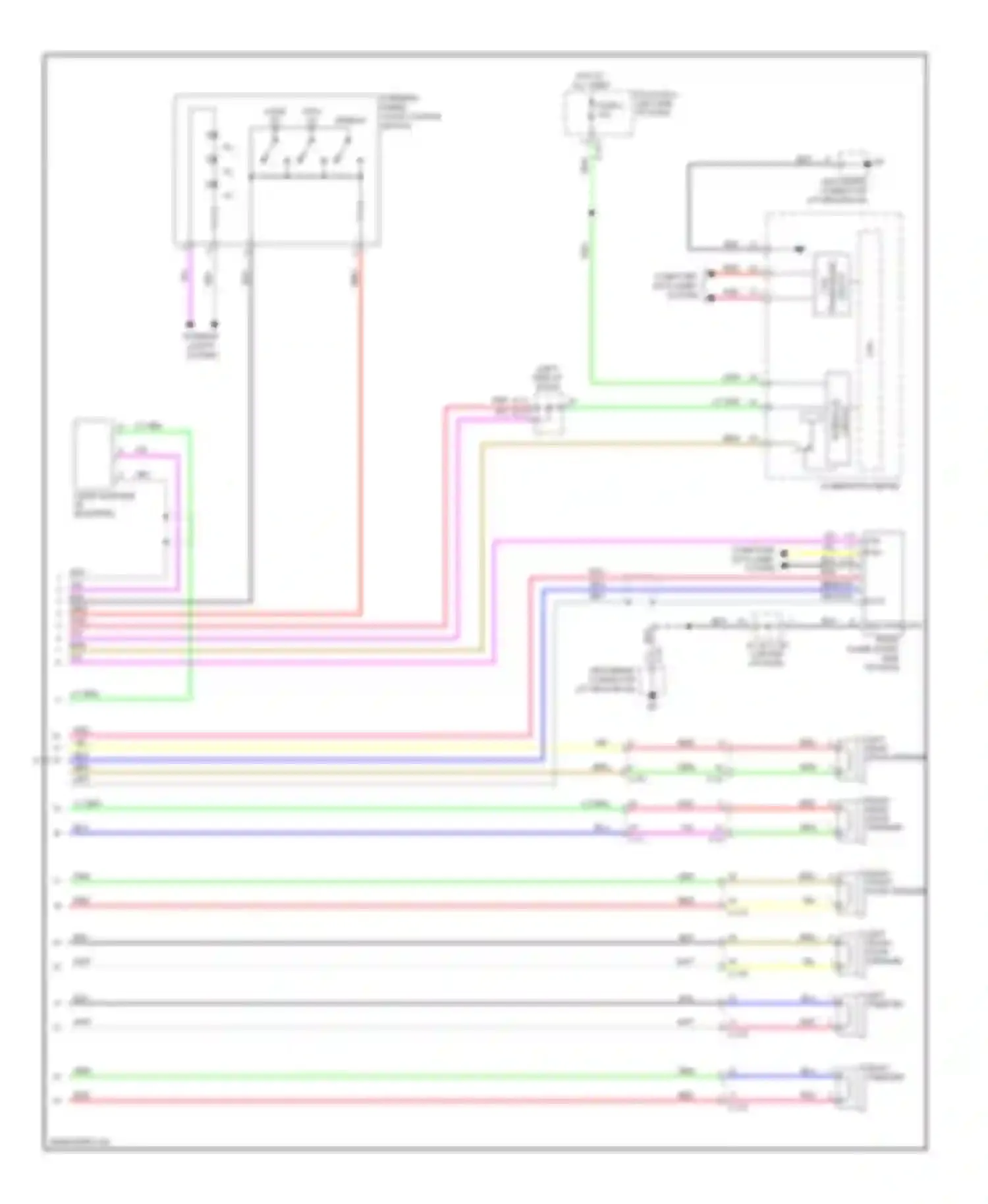 Outlander Mitsubishi III (2012-2015): Radio circuit, without multi-communication system without amplifier (2 of 2)