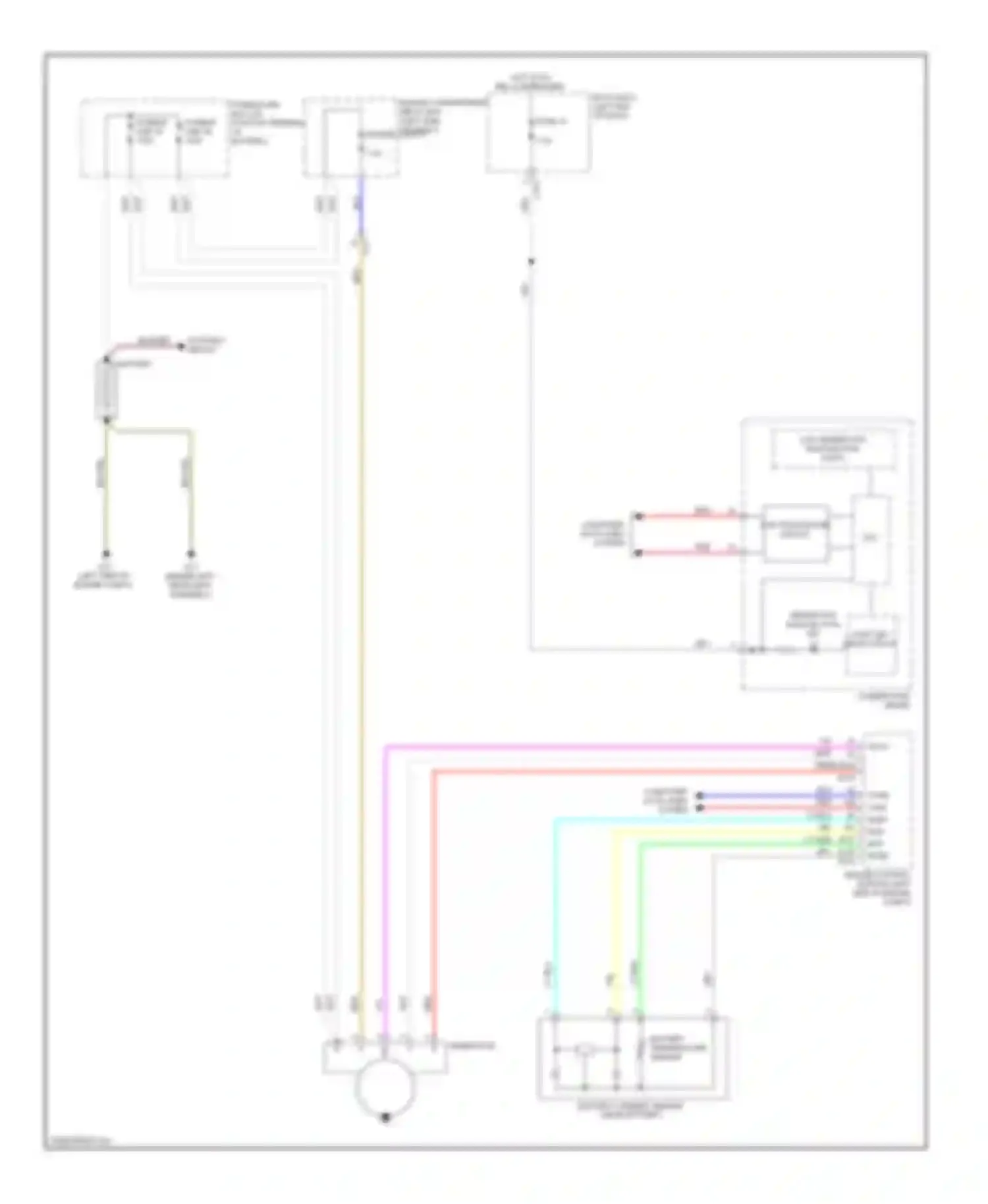 Outlander Mitsubishi III (2012-2015): Charging circuit