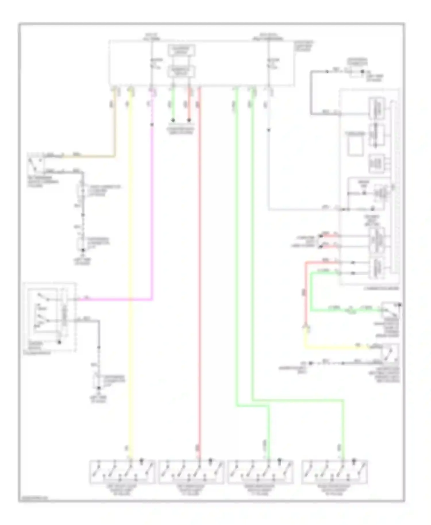 Outlander Mitsubishi III (2012-2015): Chime circuit