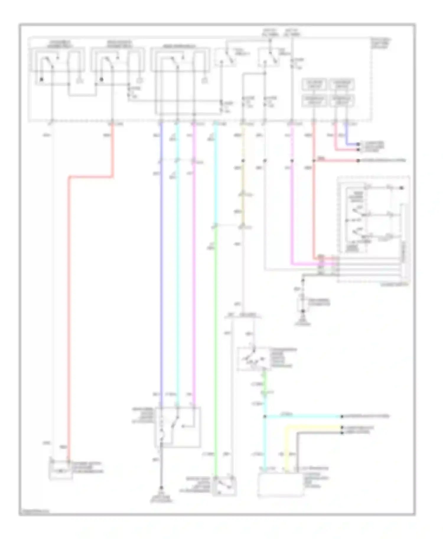 Outlander Mitsubishi III (2012-2015): Rear wiper/washer circuit