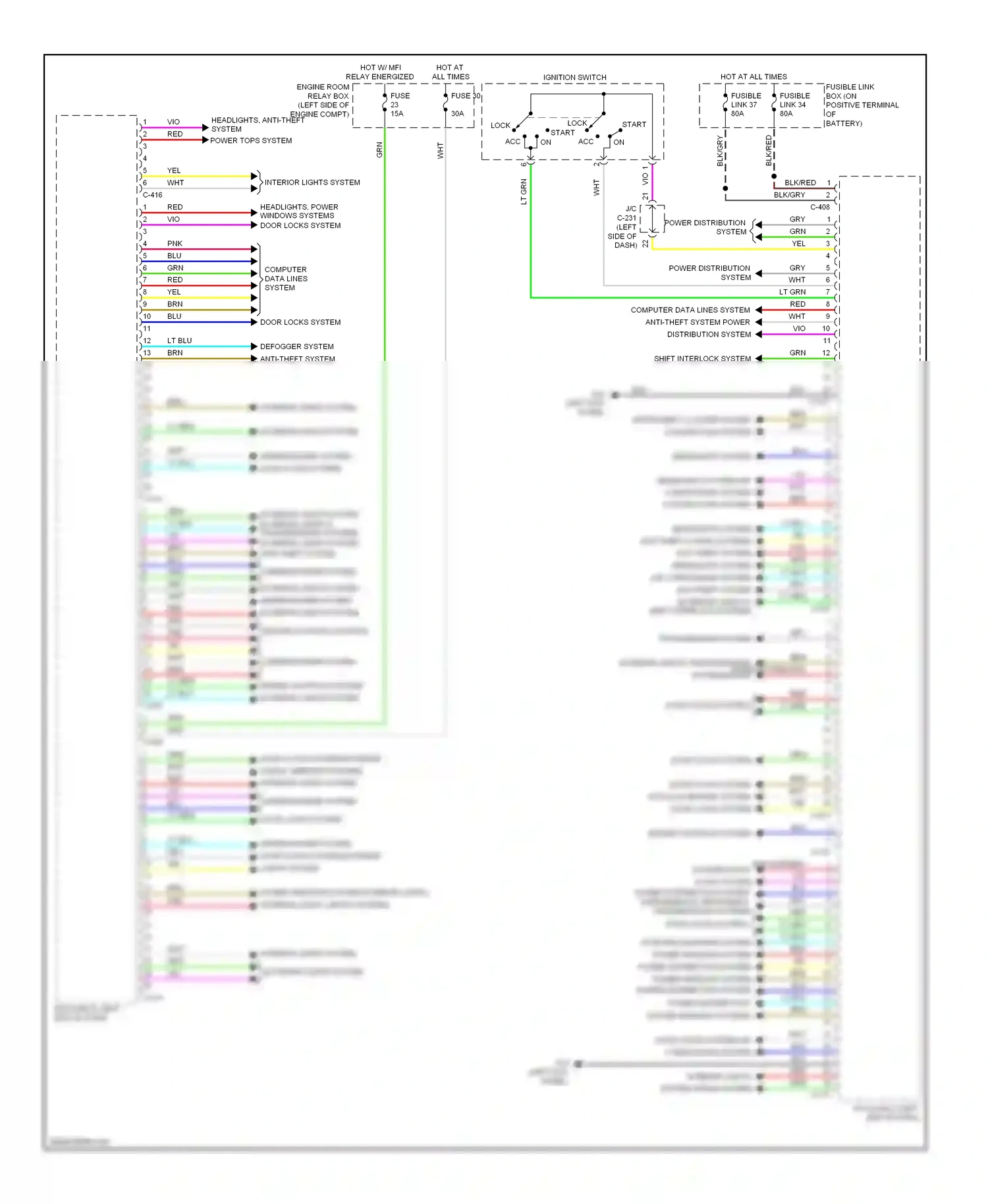 Mitsubishi Outlander III (2012-2015) brn wiring diagram  (54 of 84)