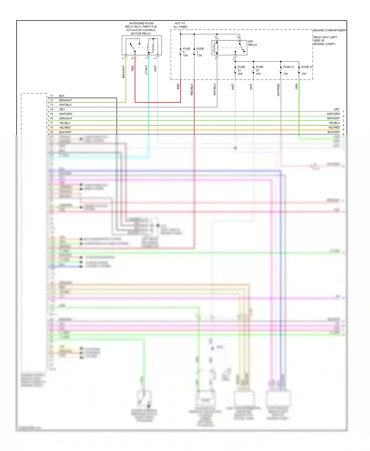 Mitsubishi Outlander III (2012-2015) brn wiring diagram  (17 of 84)