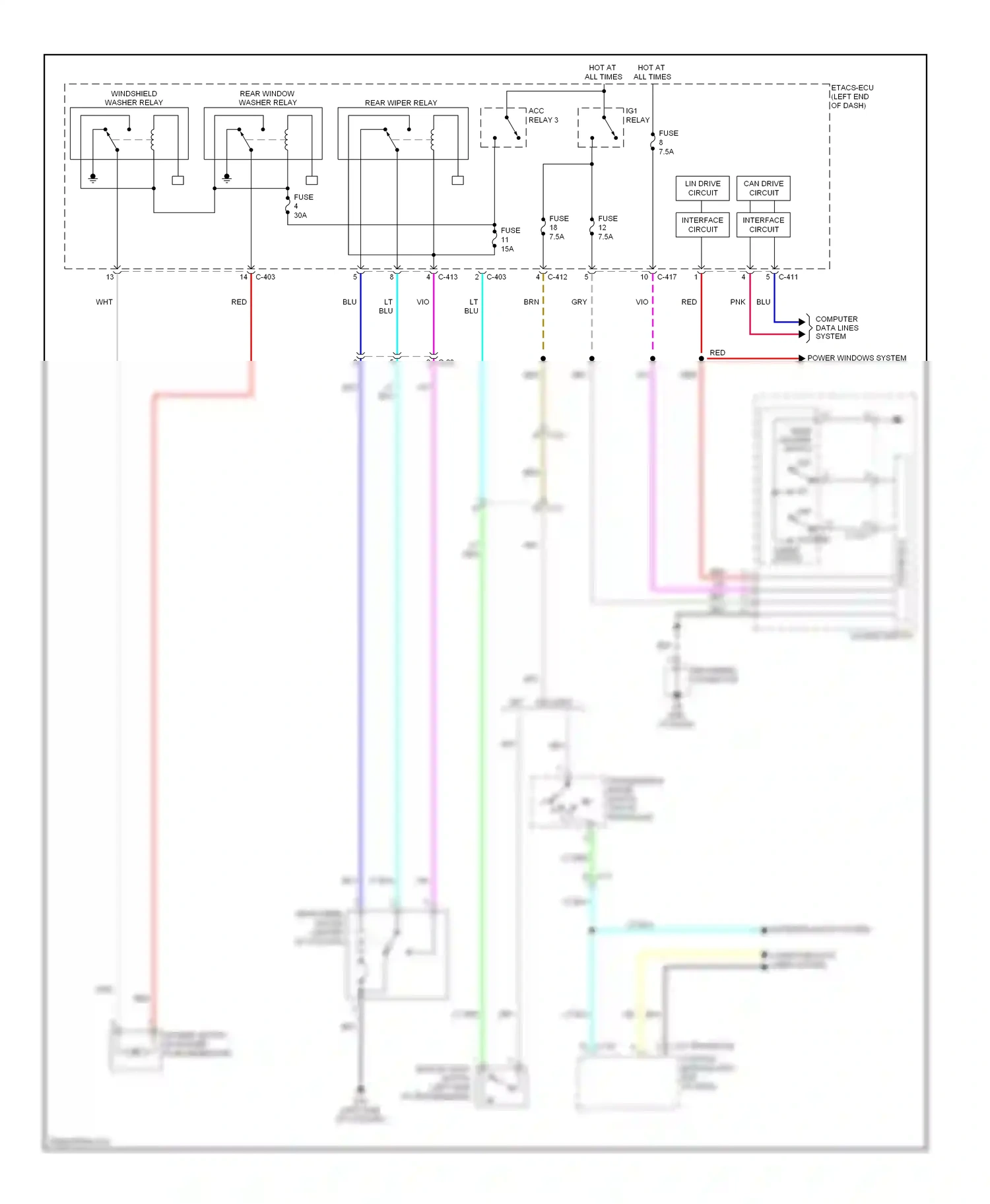 Mitsubishi Outlander III (2012-2015) brn wiring diagram  (57 of 84)