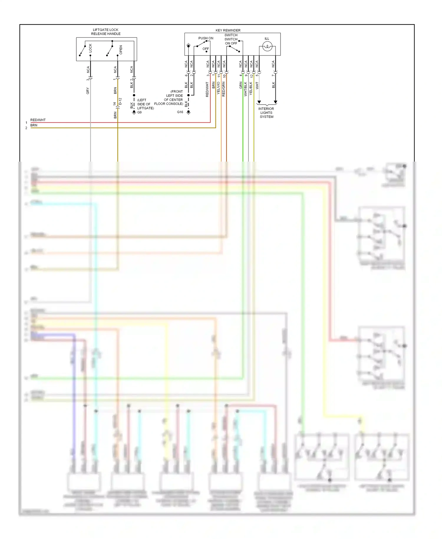 Mitsubishi Outlander III (2012-2015) brn wiring diagram  (37 of 84)