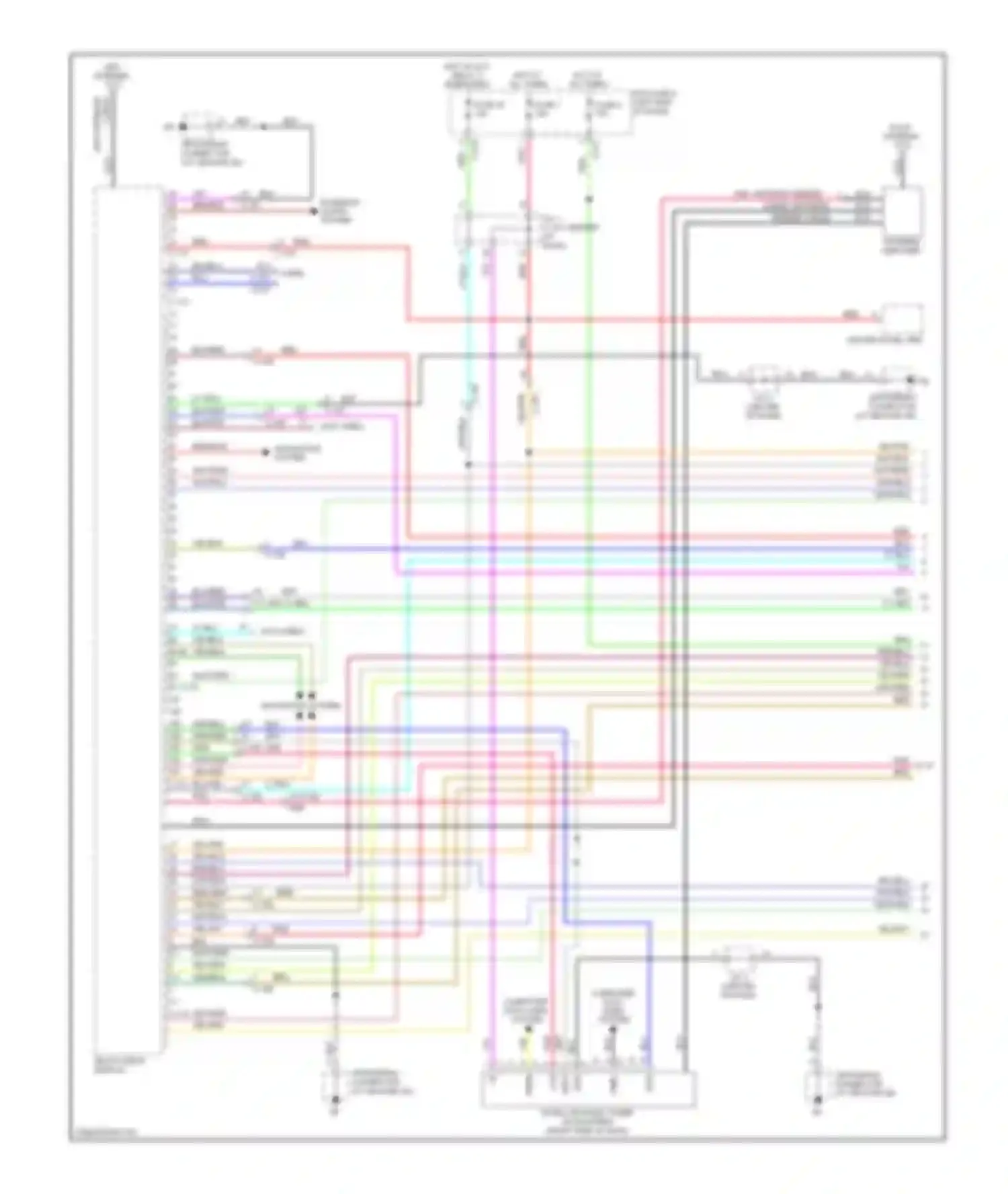 Wiring diagram computer data lines system for Mitsubishi Outlander III (2012-2015) (53 of 66)
