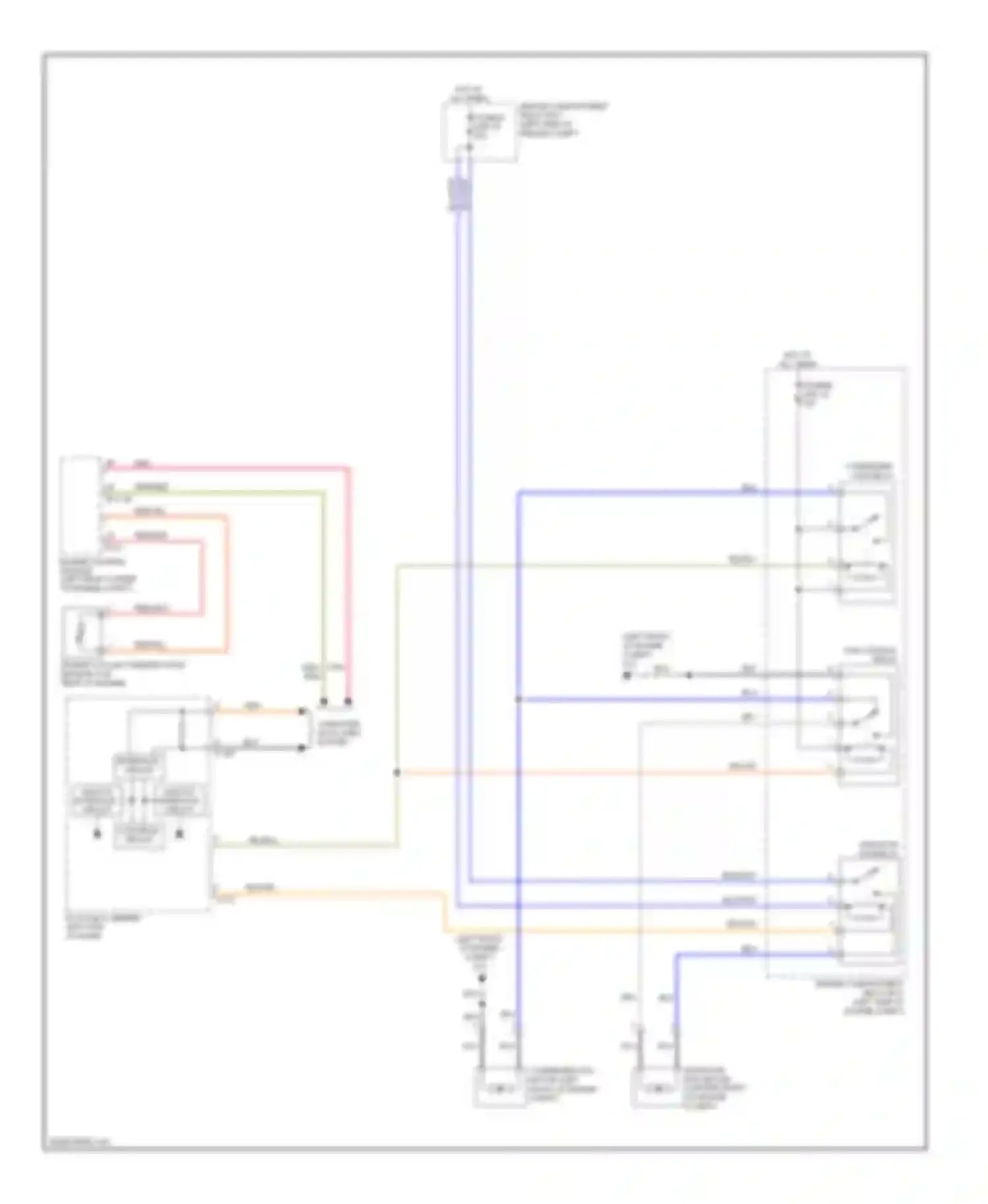 Wiring diagram condenser fan relay for Mitsubishi Outlander III (2012-2015) (2 of 5)