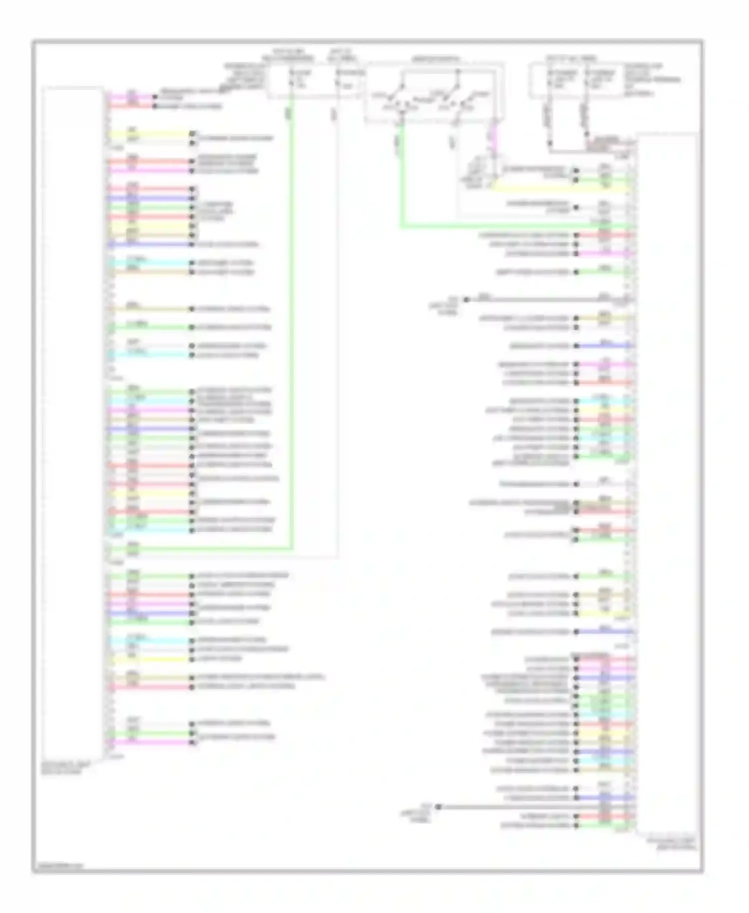 Wiring diagram headlights system for Mitsubishi Outlander III (2012-2015) (1 of 6)