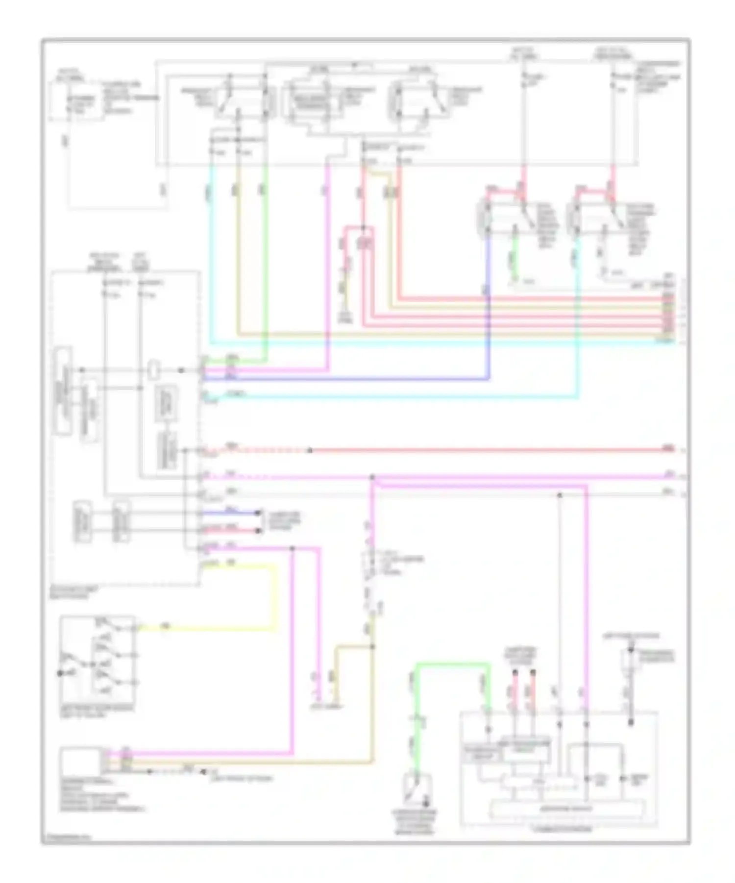 Wiring diagram lin drive circuit for Mitsubishi Outlander III (2012-2015) (3 of 5)