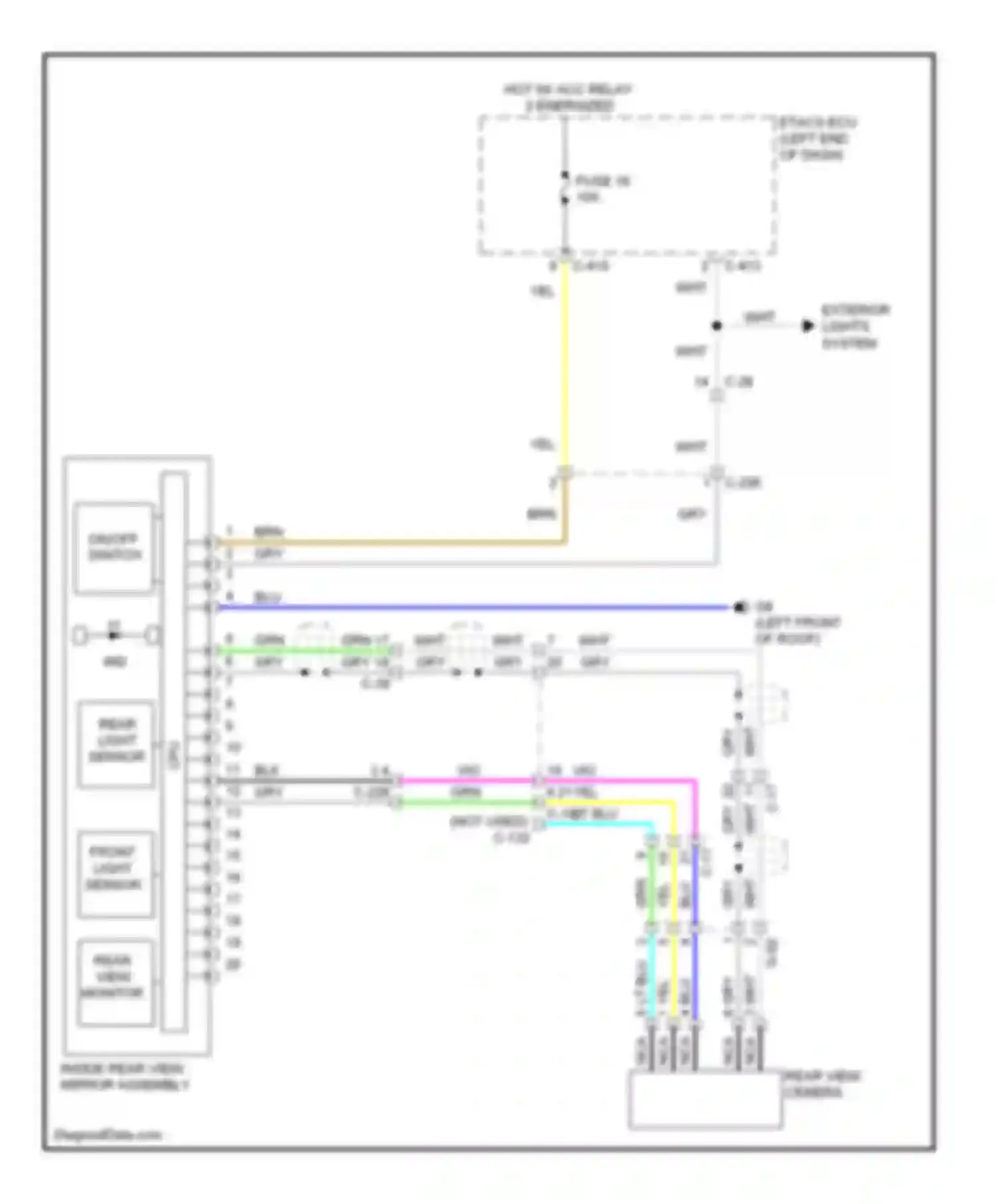 Wiring diagram lt blu for Mitsubishi Outlander III (2012-2015) (31 of 65)