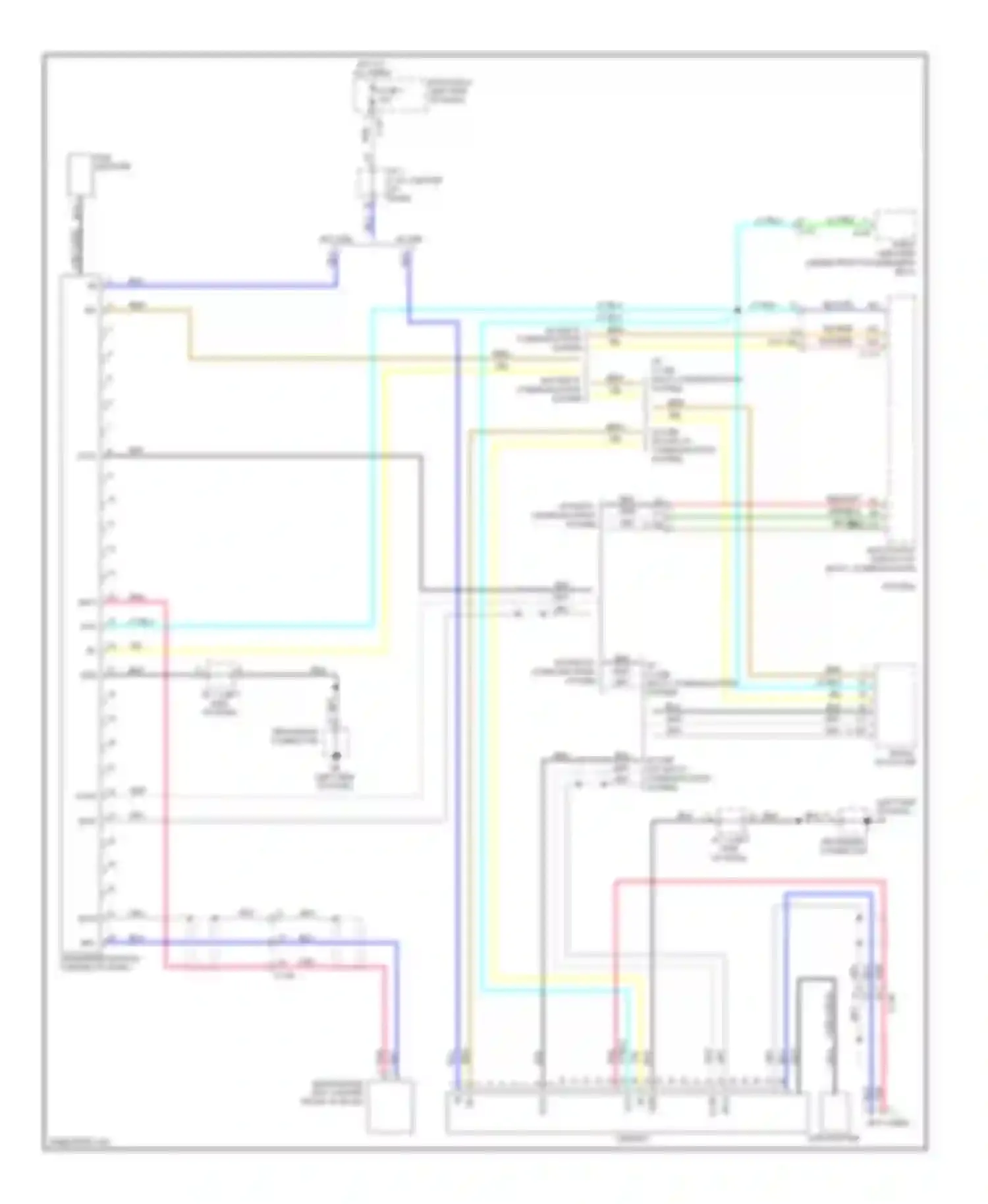 Wiring diagram multivision display (w/ multi- communication for Mitsubishi Outlander III (2012-2015) (1 of 1)