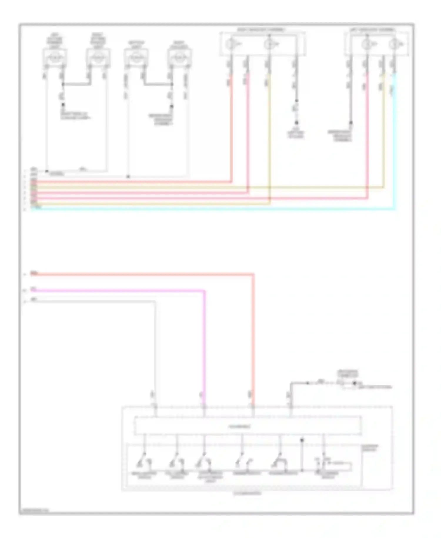 Wiring diagram passing switch dimmer switch for Mitsubishi Outlander III (2012-2015) (1 of 1)