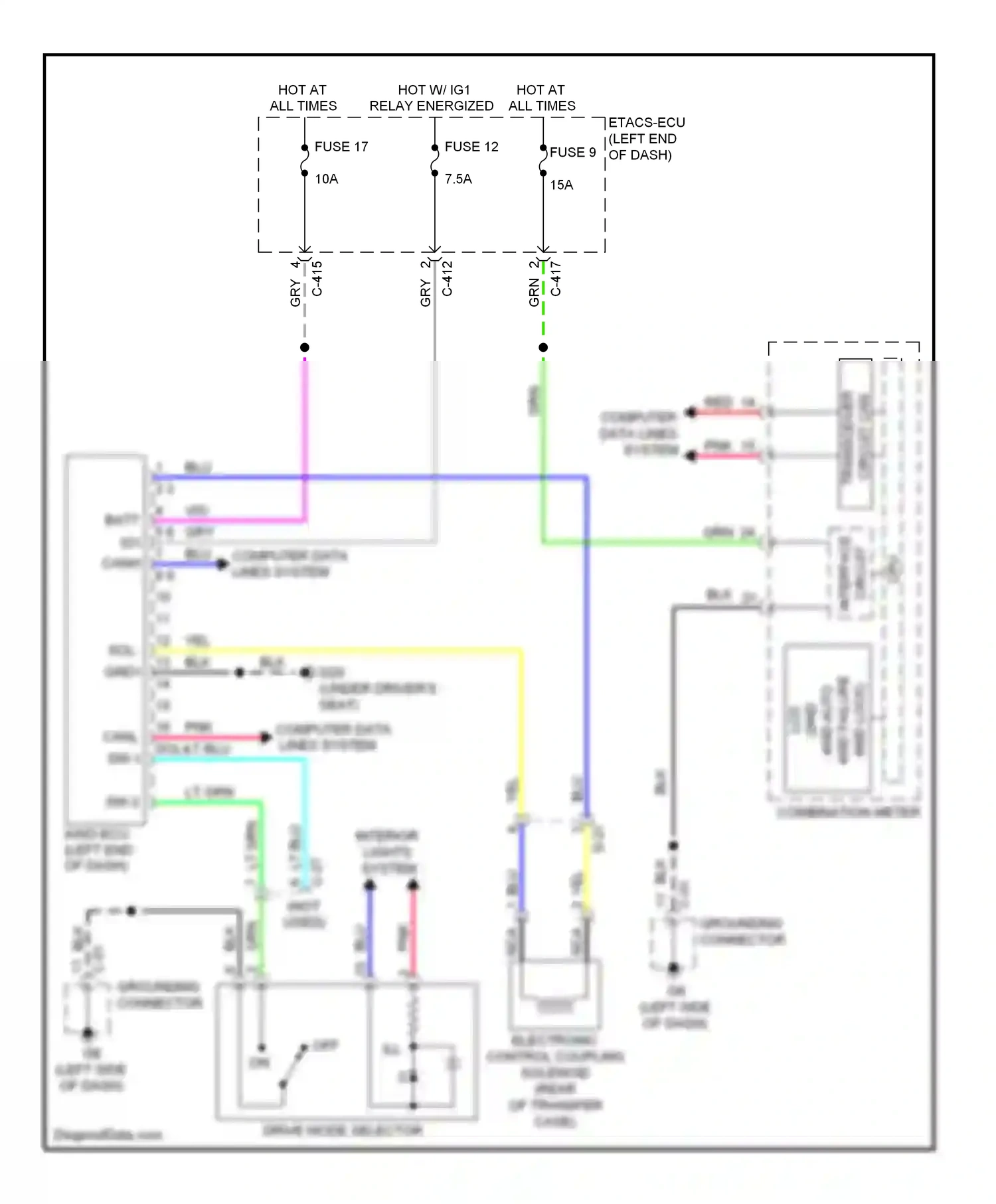 Mitsubishi Outlander III (2012-2015) vio wiring diagram  (82 of 87)